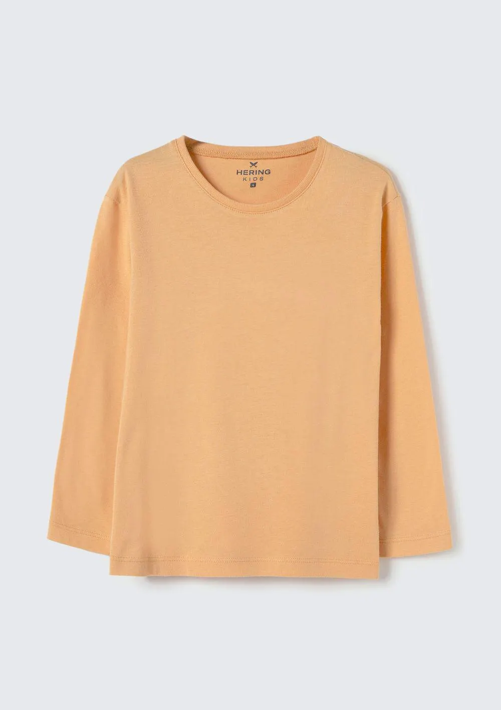 Camiseta Básica Infantil Menino Toddler Manga Longa - Laranja