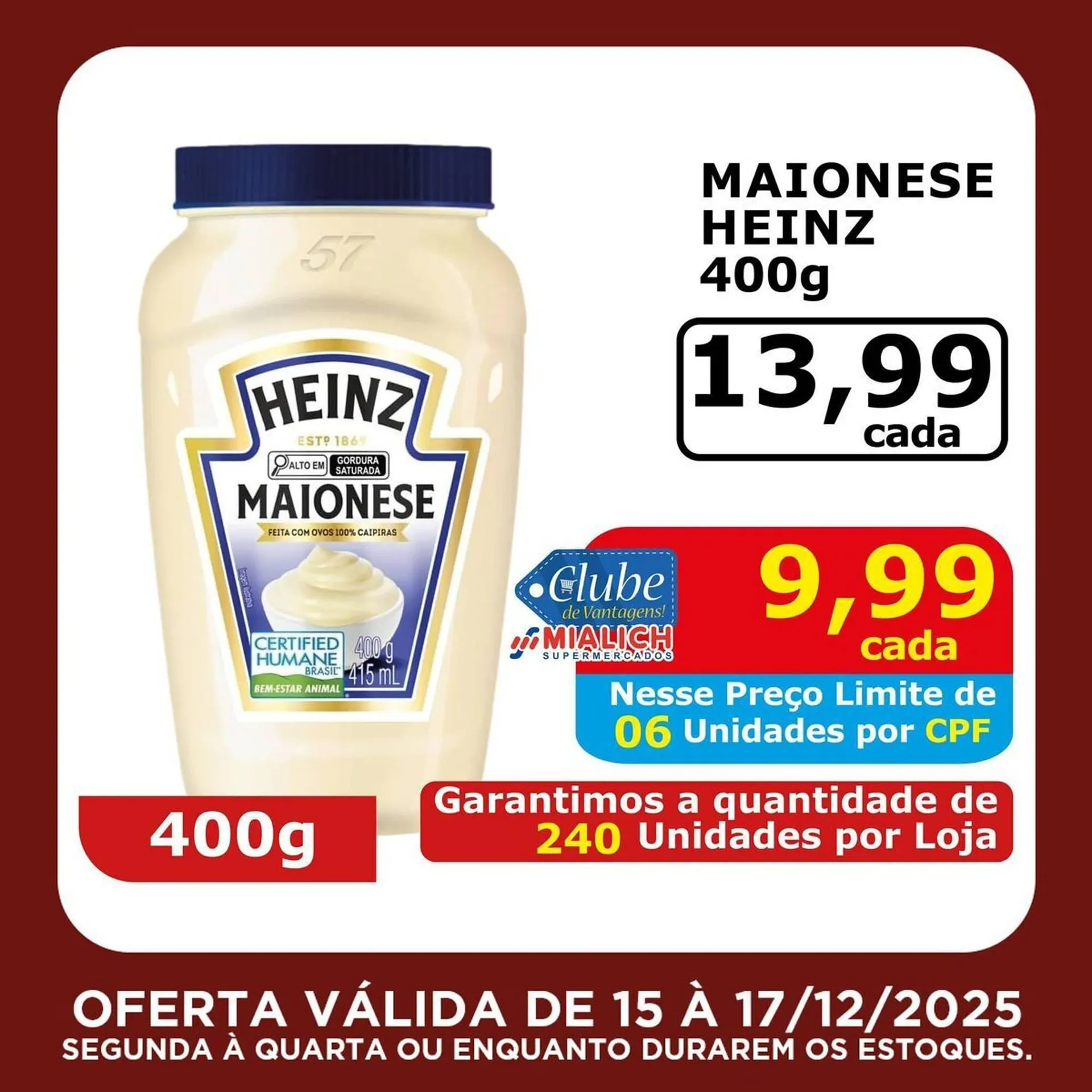 Encarte de Catálogo Mialich Supermercados 15 de dezembro até 17 de dezembro 2025 - Pagina 6