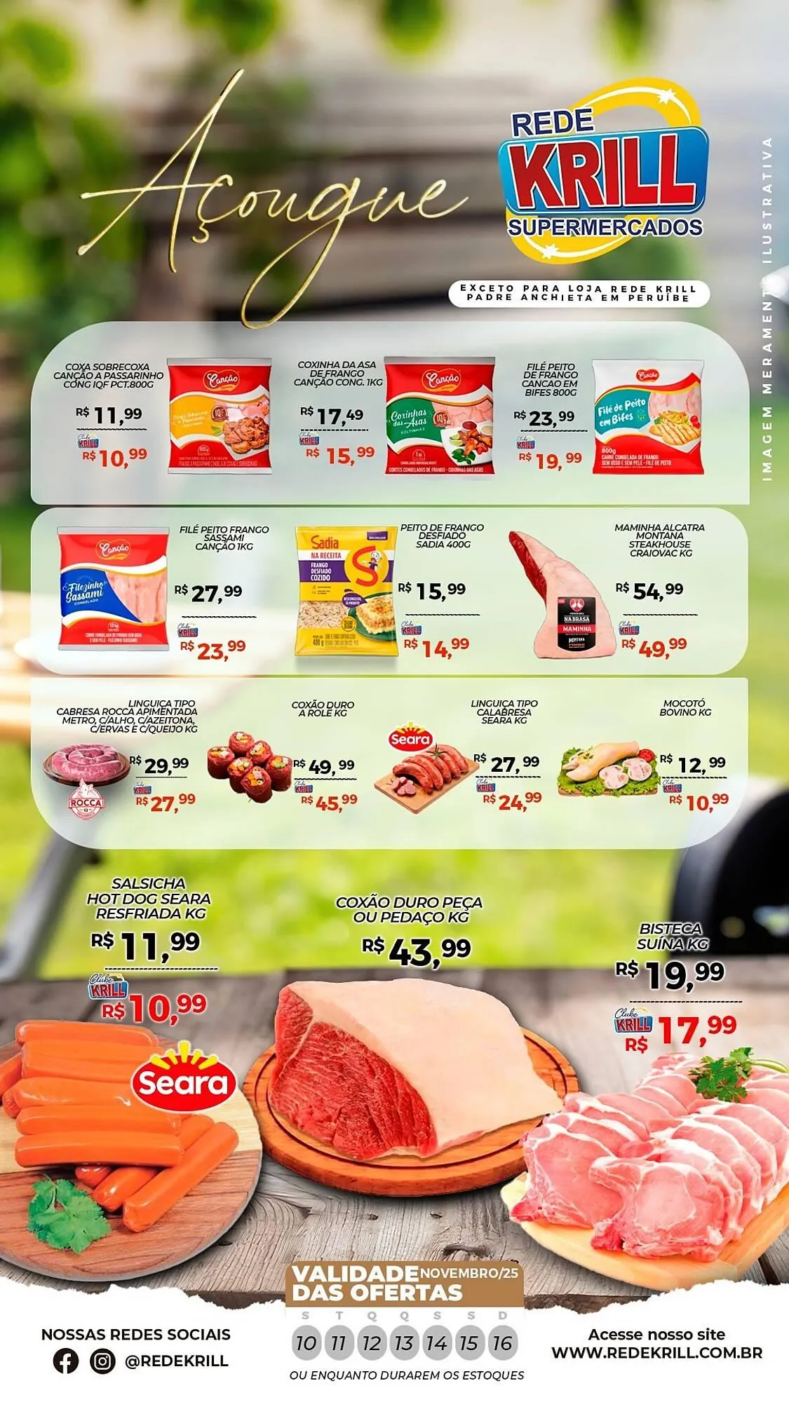 Encarte de Folheto Rede Krill 10 de novembro até 16 de novembro 2025 - Pagina 1