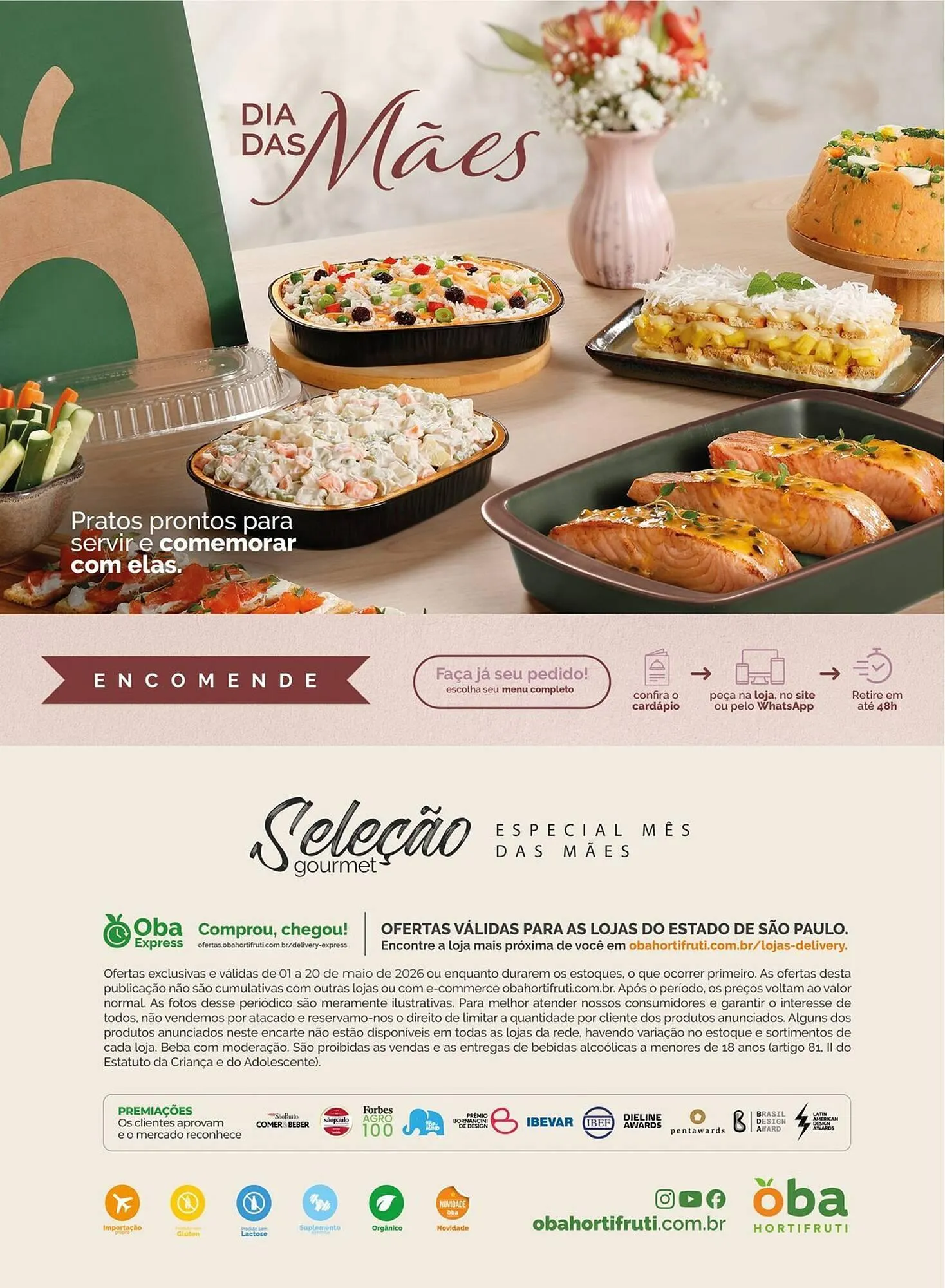 Encarte de Folheto Oba Hortifruti 1 de maio até 20 de maio 2026 - Pagina 16