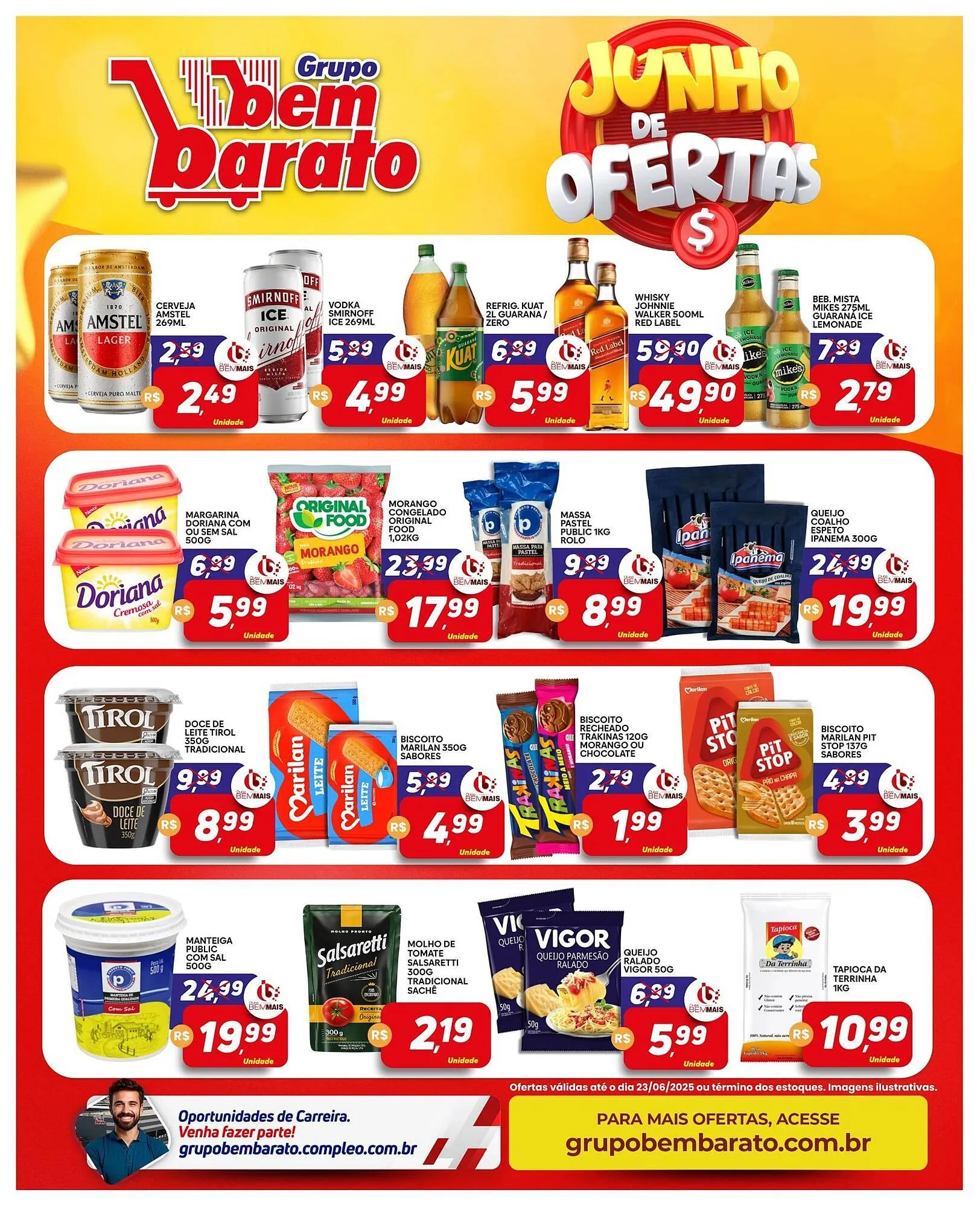 Encarte de Catálogo Supermercado Bem Barato 17 de junho até 23 de junho 2025 - Pagina 2