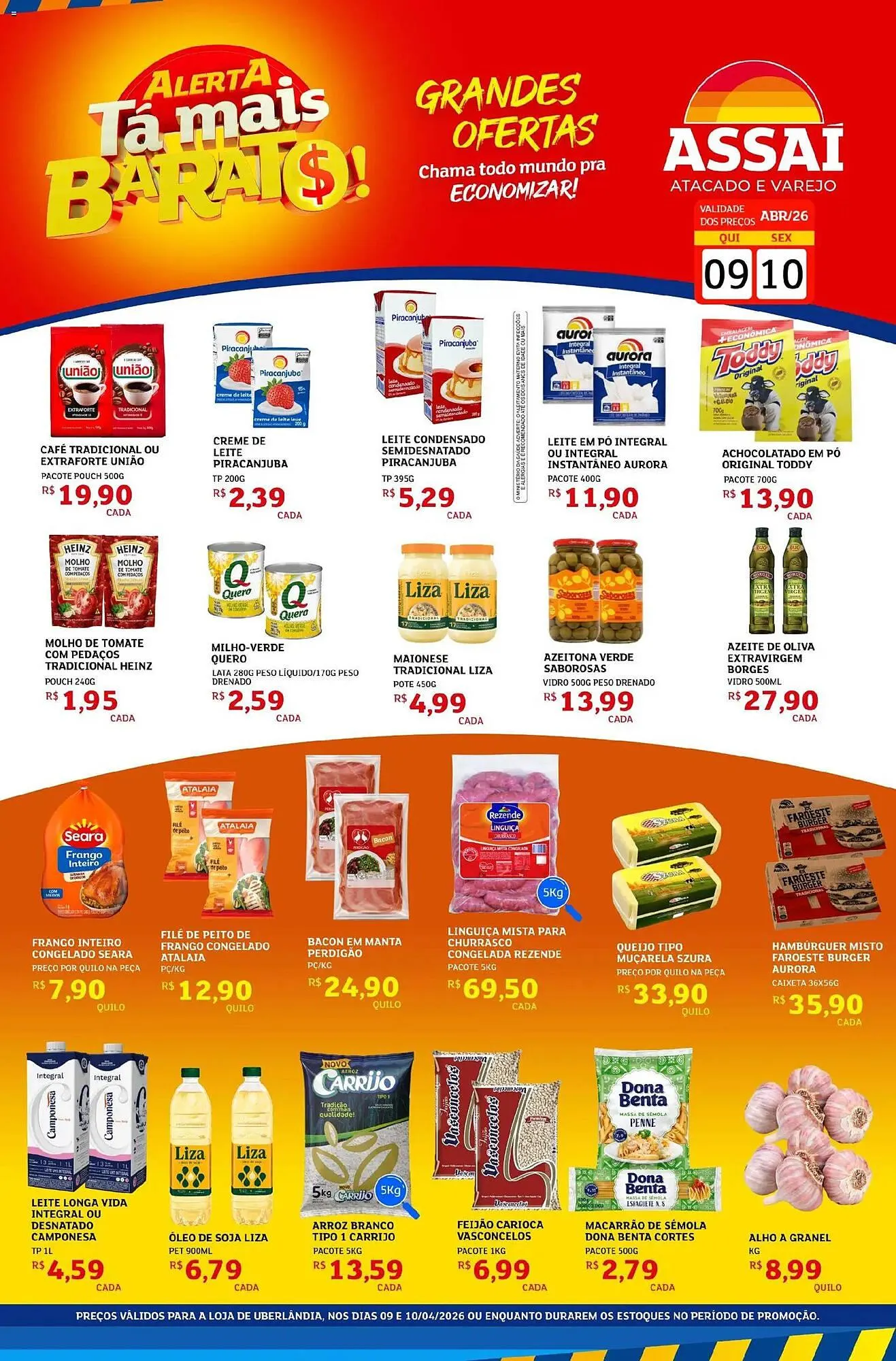 Encarte de Encarte Assaí Atacadista 9 de abril até 10 de abril 2026 - Pagina 1