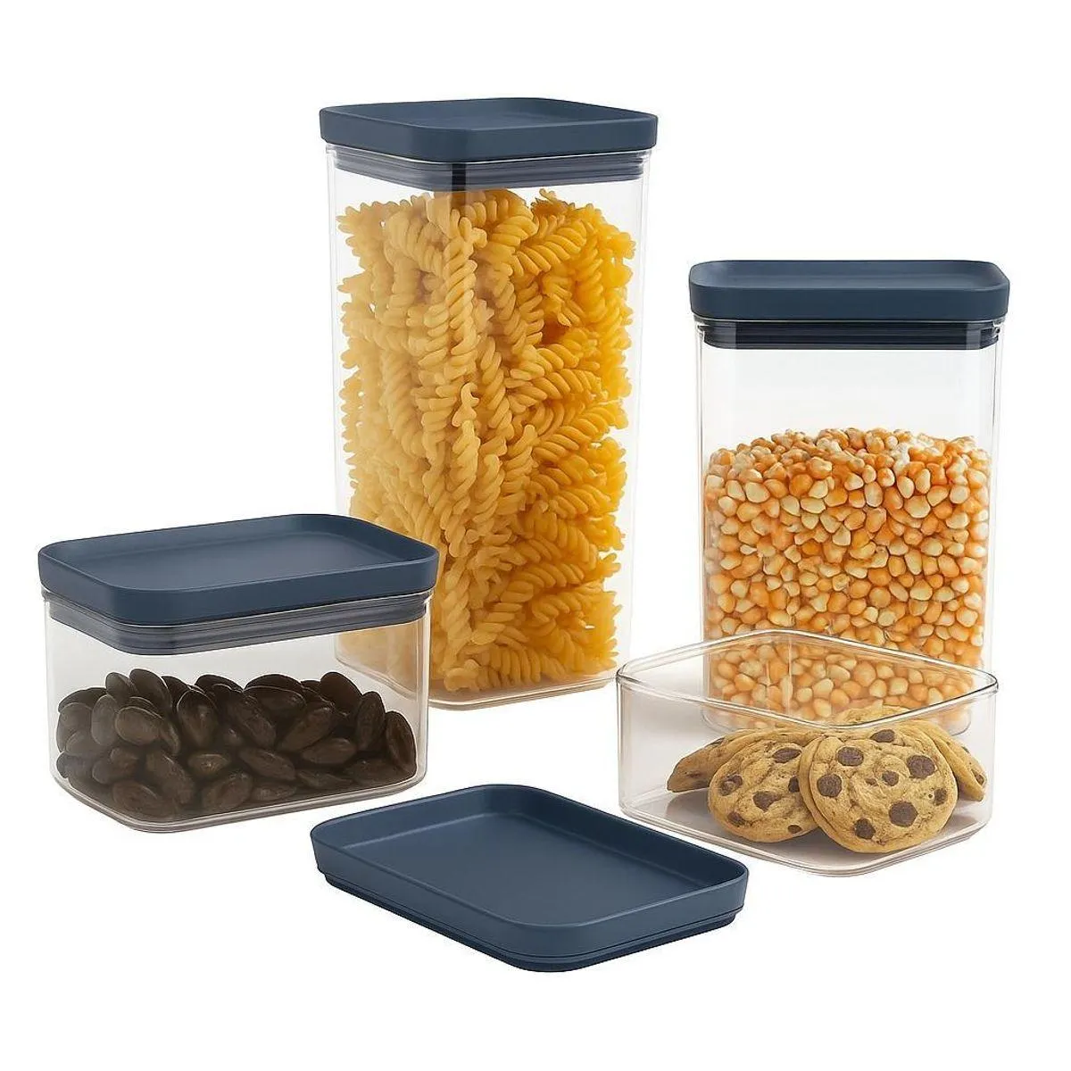 Kit Potes Herméticos Organizadores Electrolux Experience 6 Un Empilhável Modular