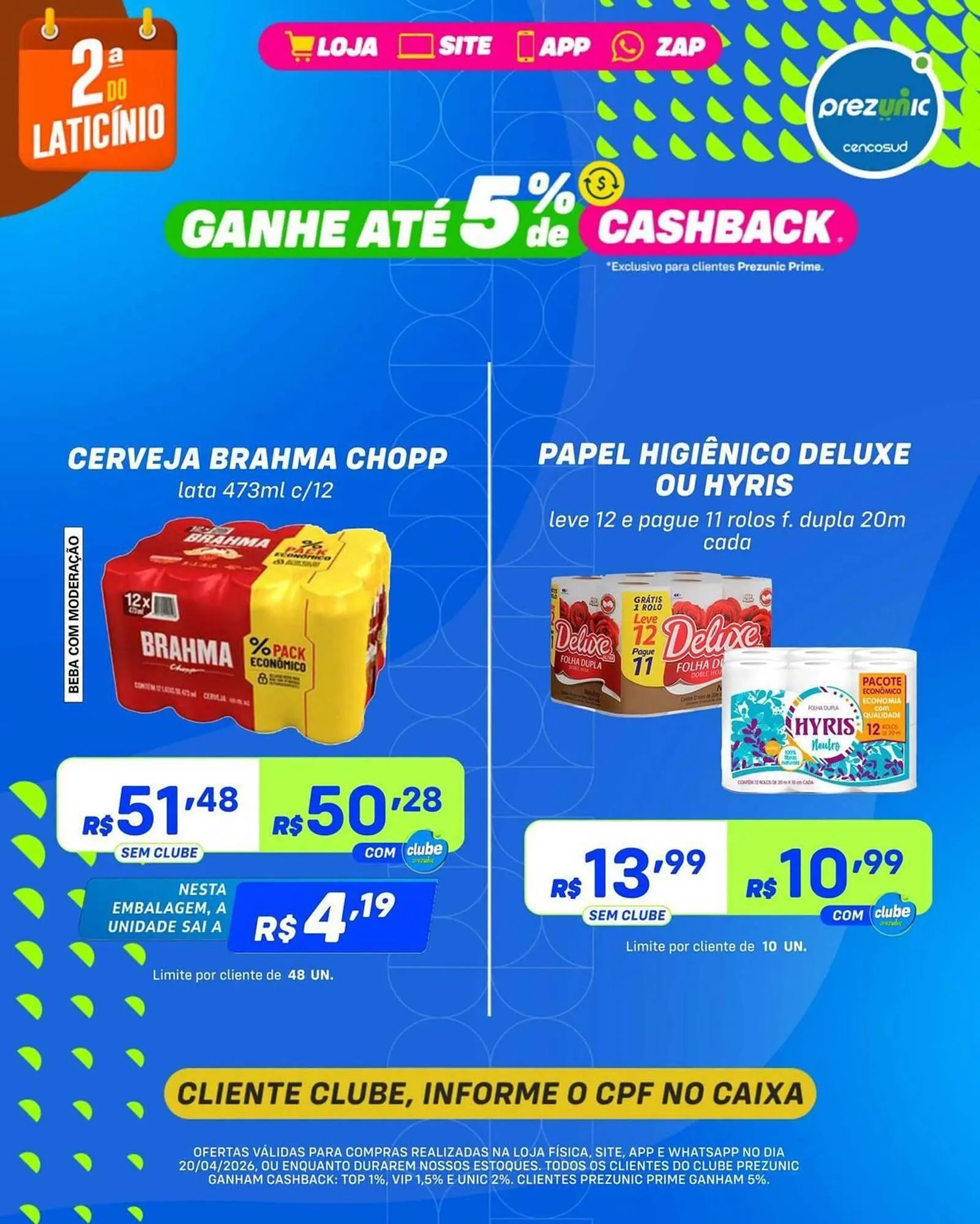 Encarte de Encarte Prezunic 20 de abril até 20 de abril 2026 - Pagina 1