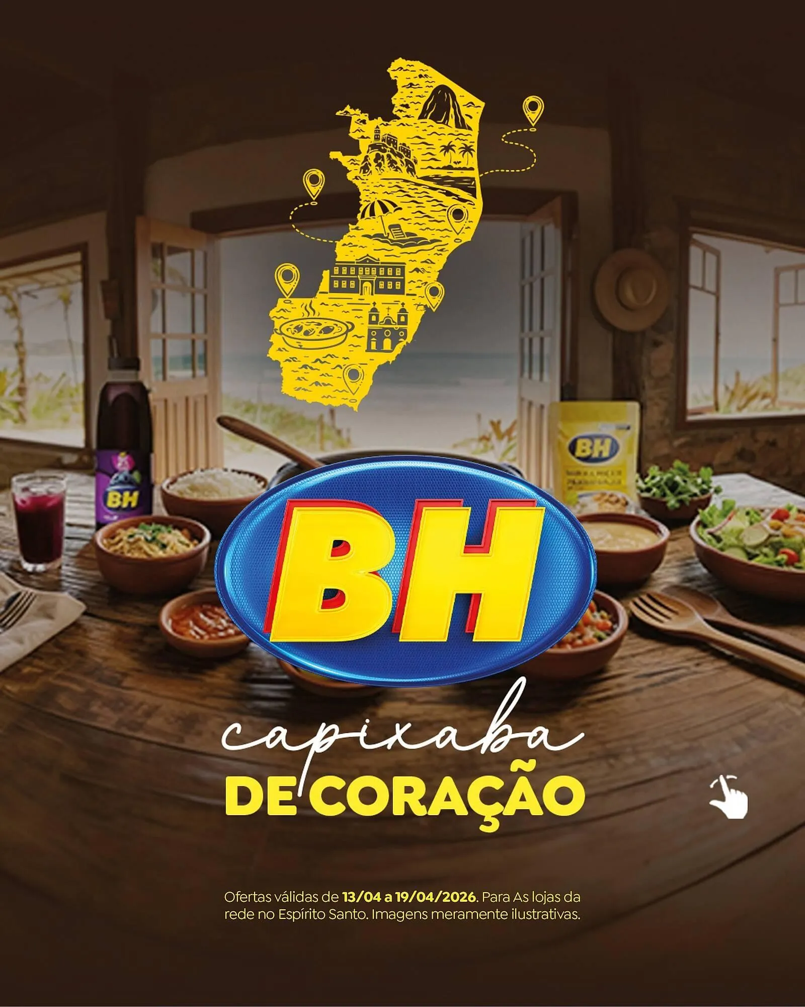 Encarte de Folheto Supermercados BH 14 de abril até 19 de abril 2026 - Pagina 1