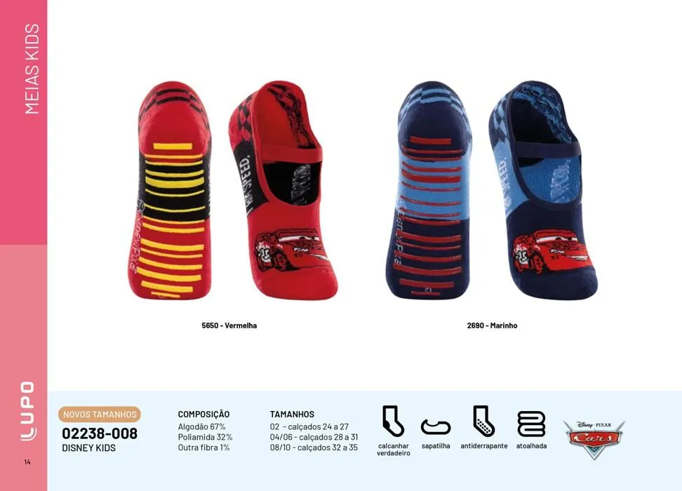 Encarte de Catálogo Meias Kids Verão 2023/24 28 de julho até 31 de dezembro 2024 - Pagina 14