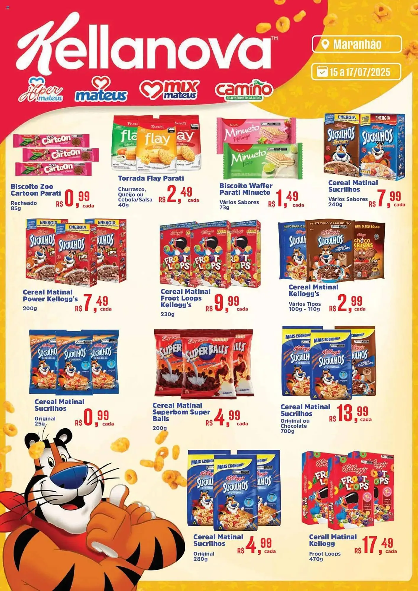 Encarte de Catálogo Supermercados Mateus 15 de julho até 17 de julho 2025 - Pagina 1