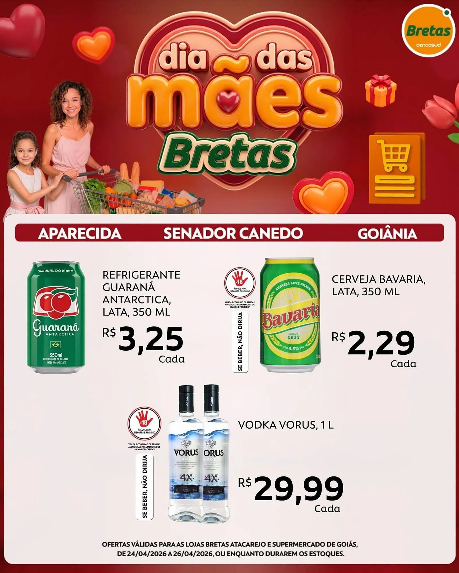 Encarte de Catálogo Supermercados Bretas 24 de abril até 26 de abril 2026 - Pagina 3