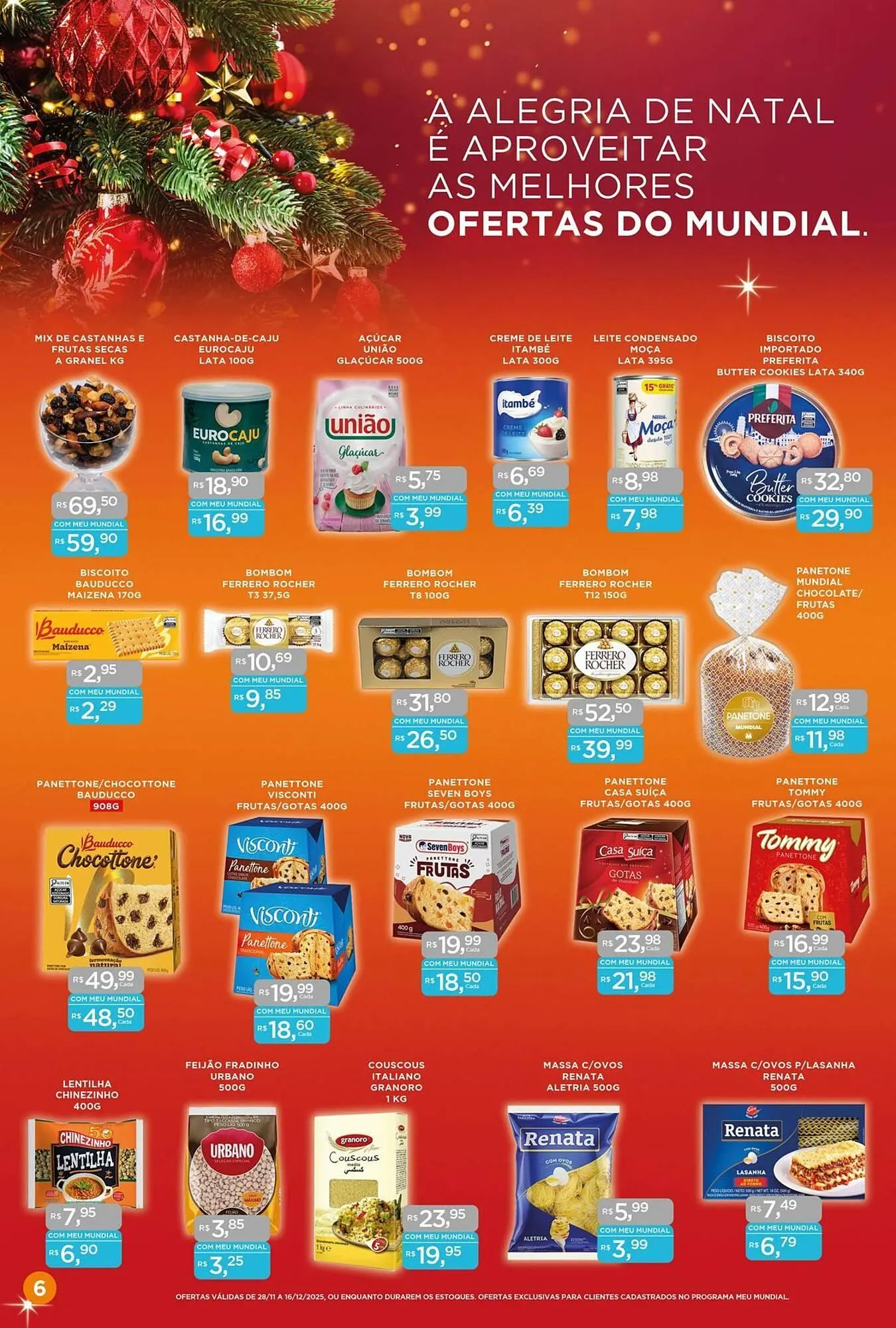 Encarte de Encarte Supermercados Mundial 28 de novembro até 16 de dezembro 2025 - Pagina 6