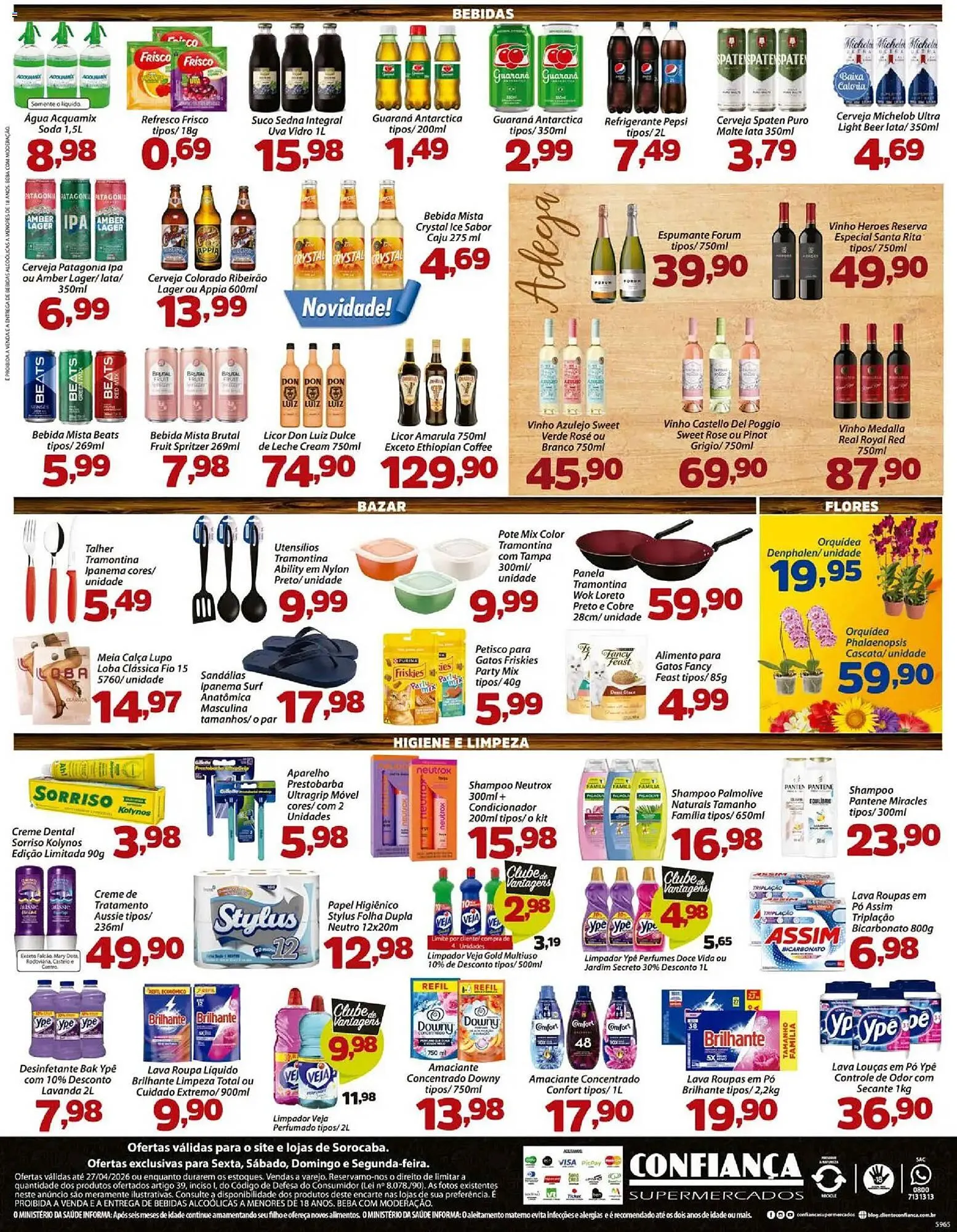 Encarte de Catálogo Confiança Supermercados 24 de abril até 27 de abril 2026 - Pagina 4