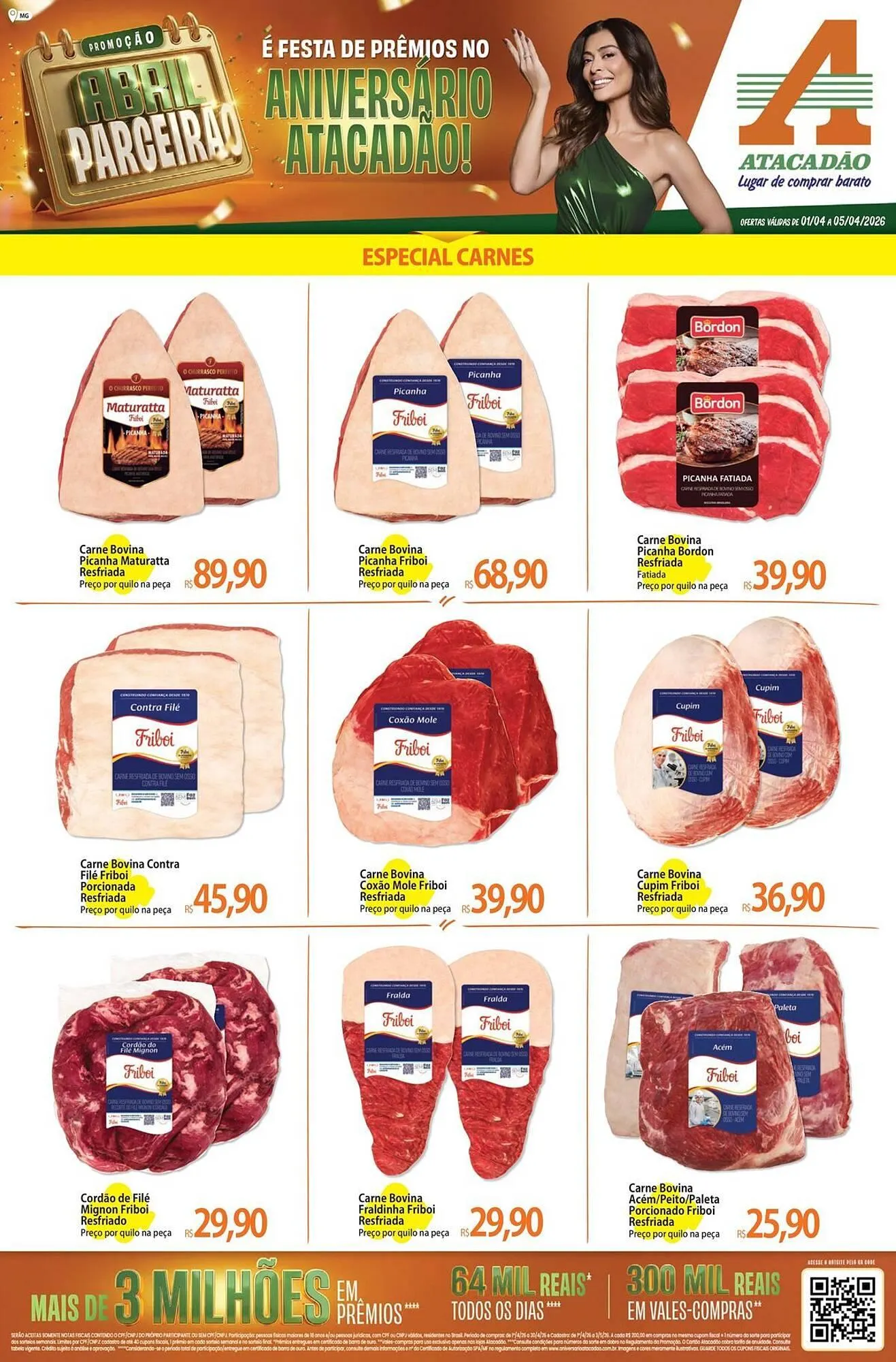 Encarte de Folheto Atacadão 2 de abril até 5 de abril 2026 - Pagina 1