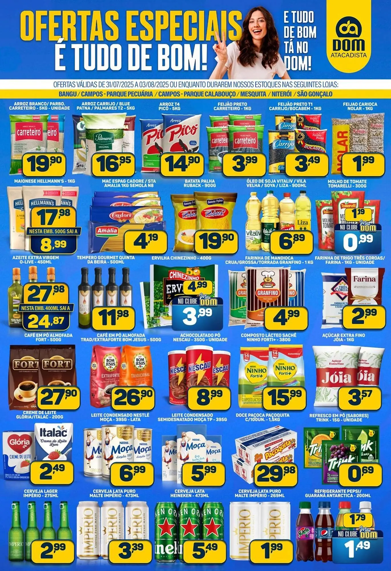 Encarte de Catálogo Dom Atacadista 31 de julho até 3 de agosto 2025 - Pagina 1