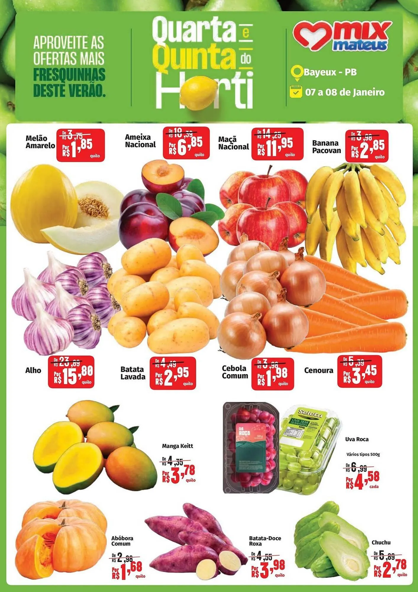 Encarte de Catálogo Supermercados Mateus 7 de janeiro até 8 de janeiro 2026 - Pagina 1