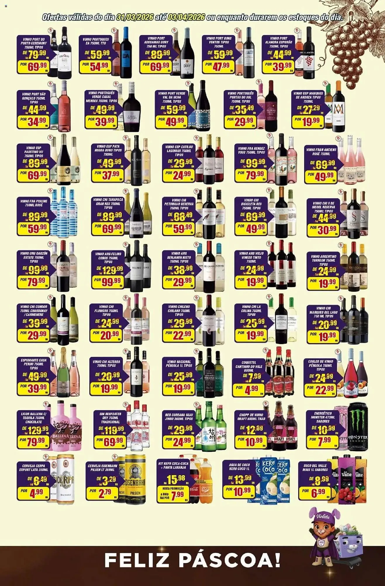 Encarte de Catálogo Violeta Supermercados 31 de março até 4 de abril 2026 - Pagina 3