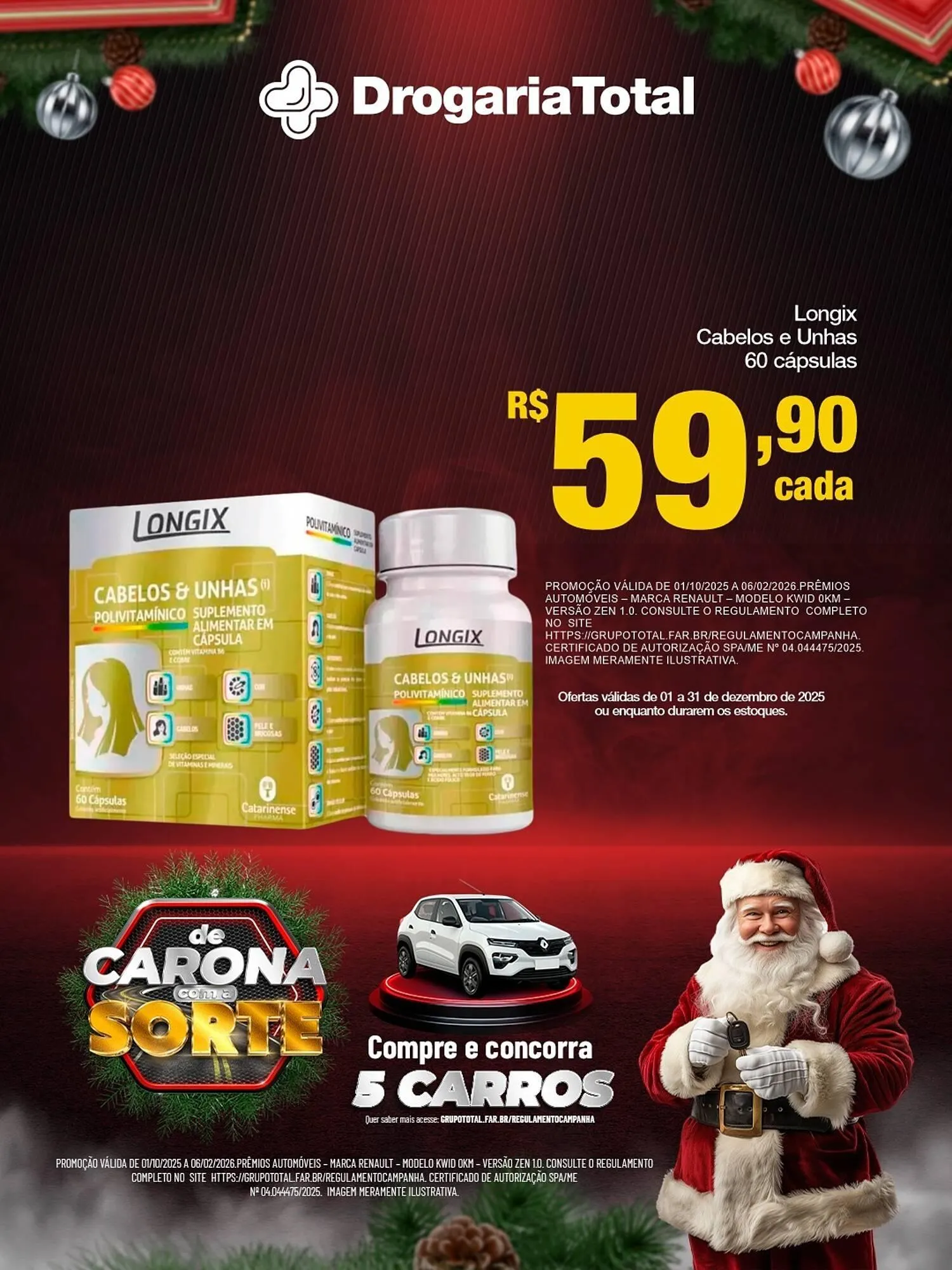 Encarte de Catálogo Drogaria Total 8 de dezembro até 6 de fevereiro 2026 - Pagina 1