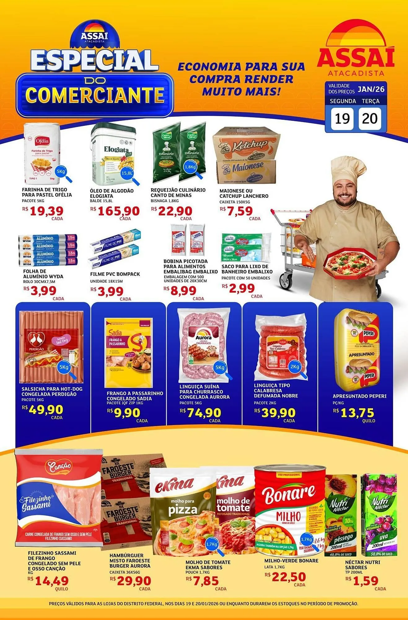Encarte de Encarte Assaí Atacadista 19 de janeiro até 20 de janeiro 2026 - Pagina 1