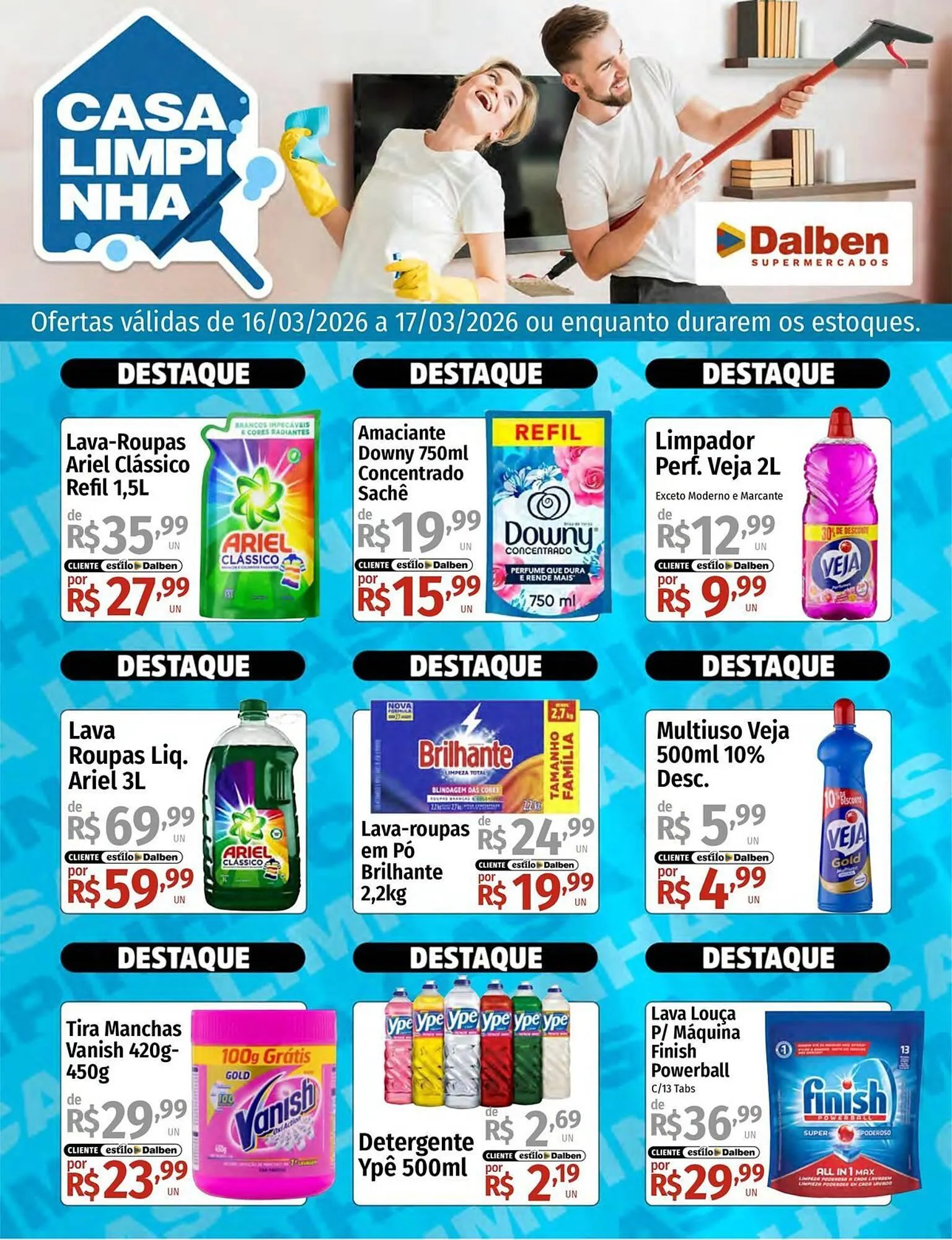 Encarte de Catálogo Supermercado Dalben 16 de março até 17 de março 2026 - Pagina 1