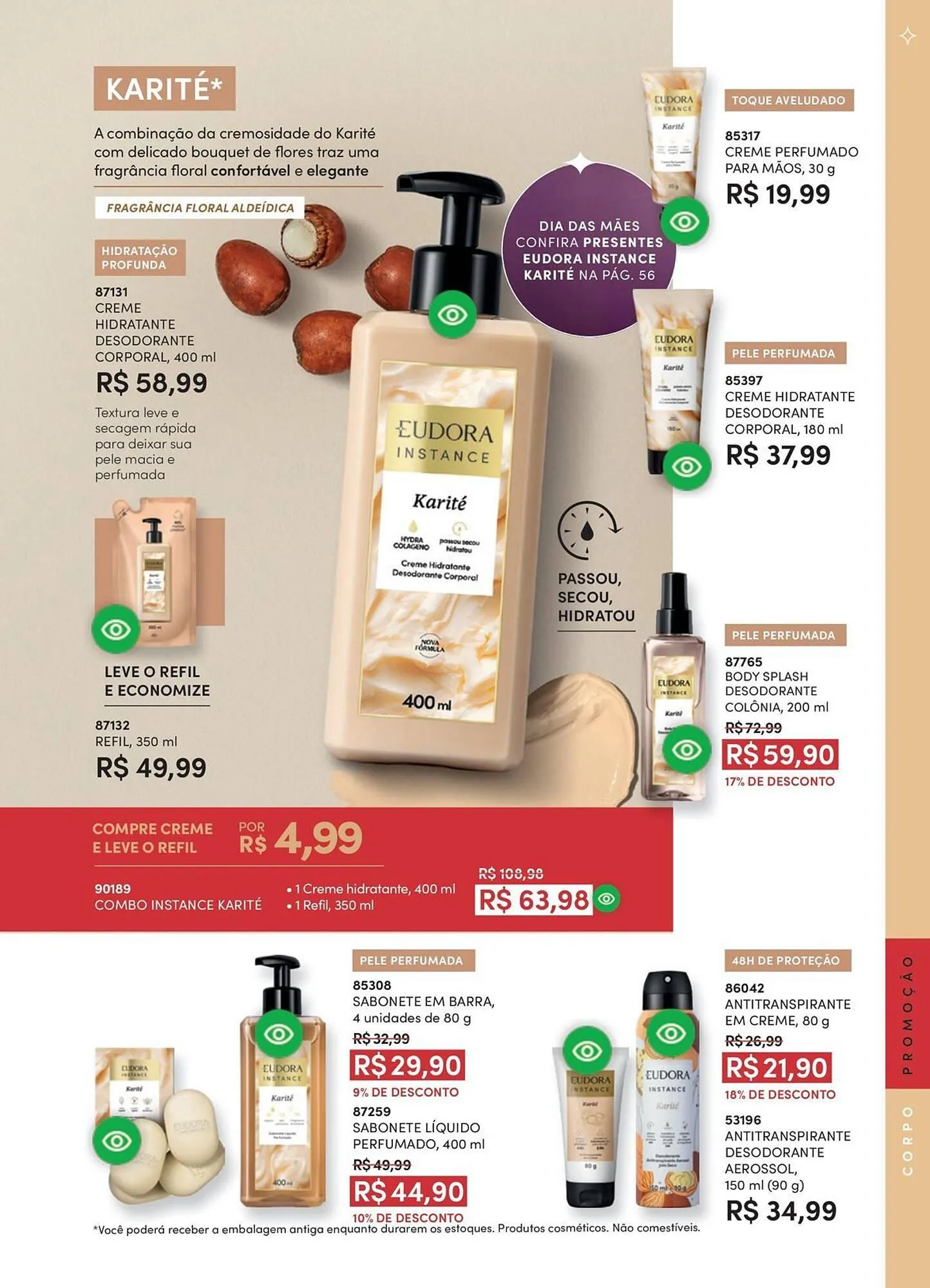 Encarte de Catálogo Eudora 1 de abril até 1 de maio 2026 - Pagina 111