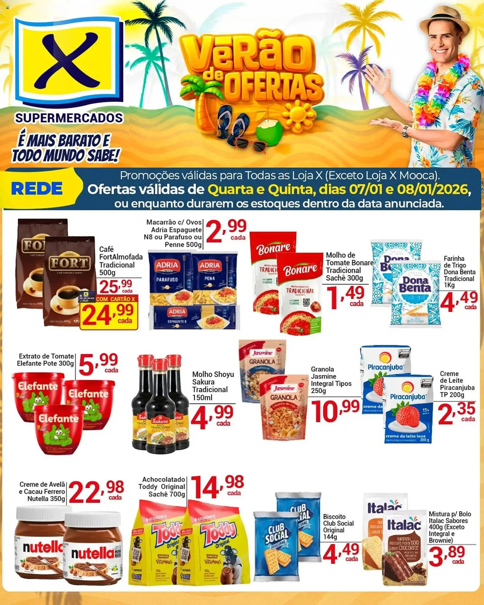 Encarte de Folheto X Supermercados 7 de janeiro até 9 de janeiro 2026 - Pagina 2