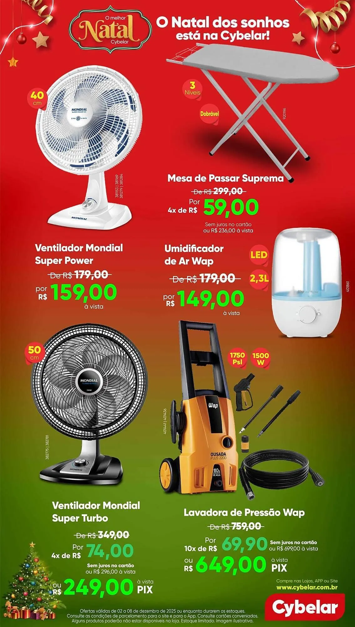 Encarte de Catálogo Cybelar 3 de dezembro até 8 de dezembro 2025 - Pagina 8