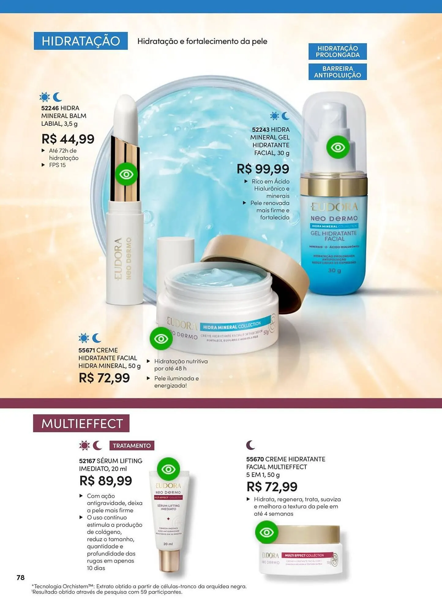 Encarte de Catálogo Eudora 23 de abril até 30 de junho 2025 - Pagina 84