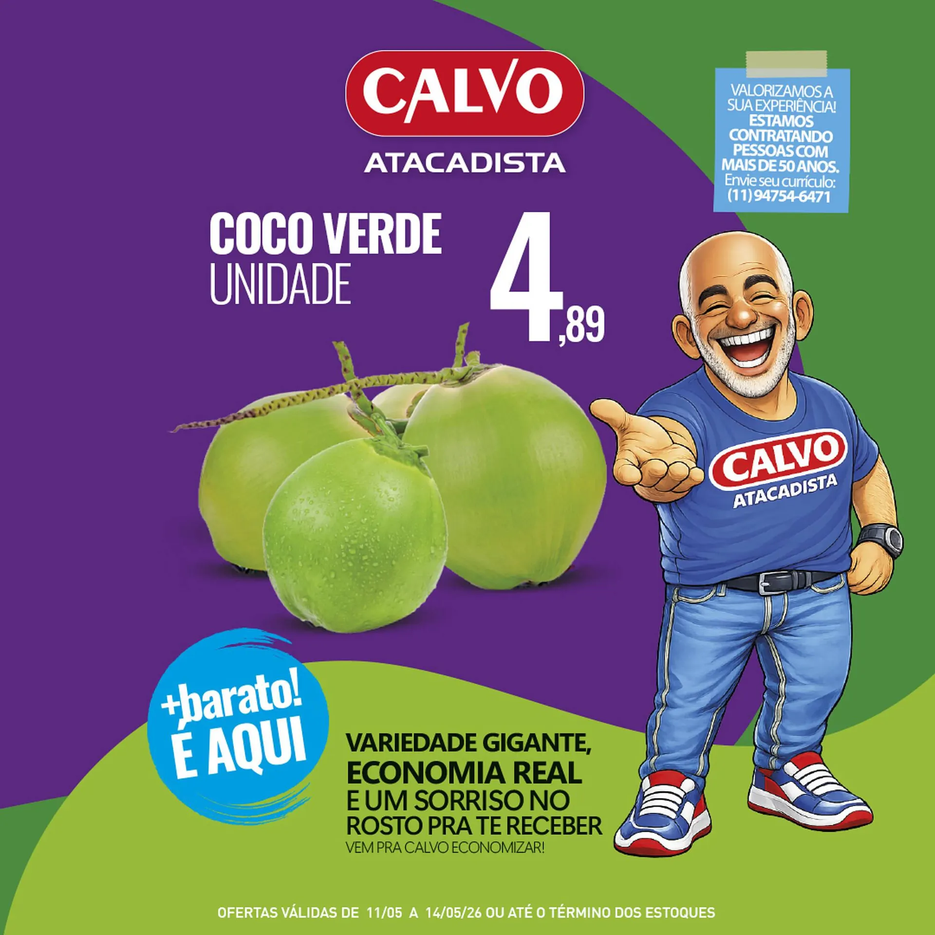 Encarte de Folheto Calvo Atacadista 11 de maio até 14 de maio 2026 - Pagina 3