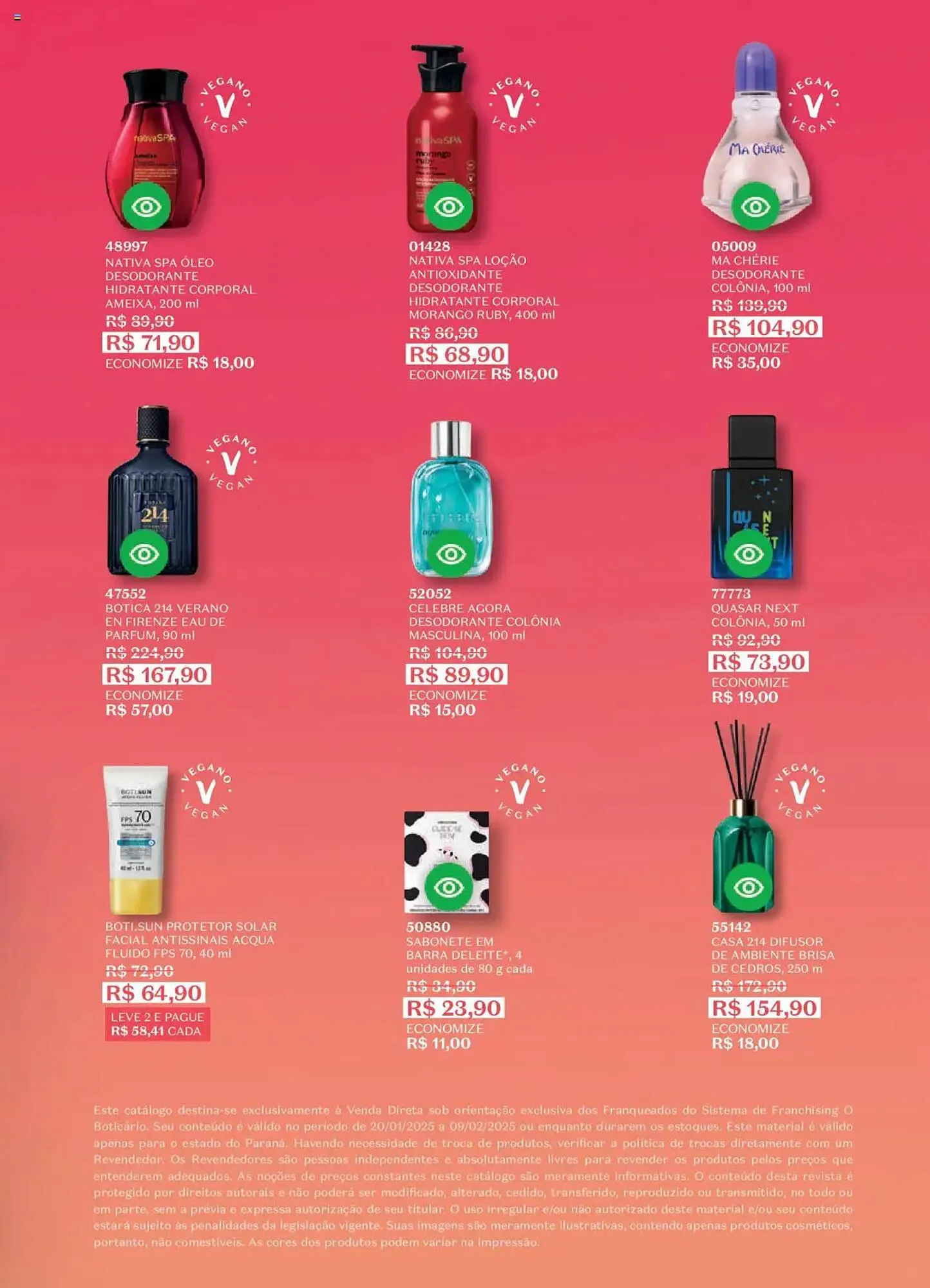 Encarte de Catálogo O Boticário 20 de janeiro até 9 de fevereiro 2025 - Pagina 193