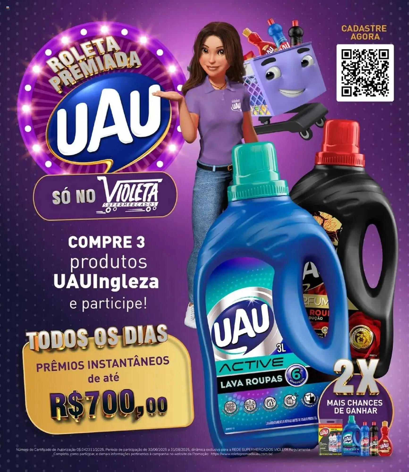 Encarte de Catálogo Violeta Supermercados 30 de junho até 31 de agosto 2025 - Pagina 1