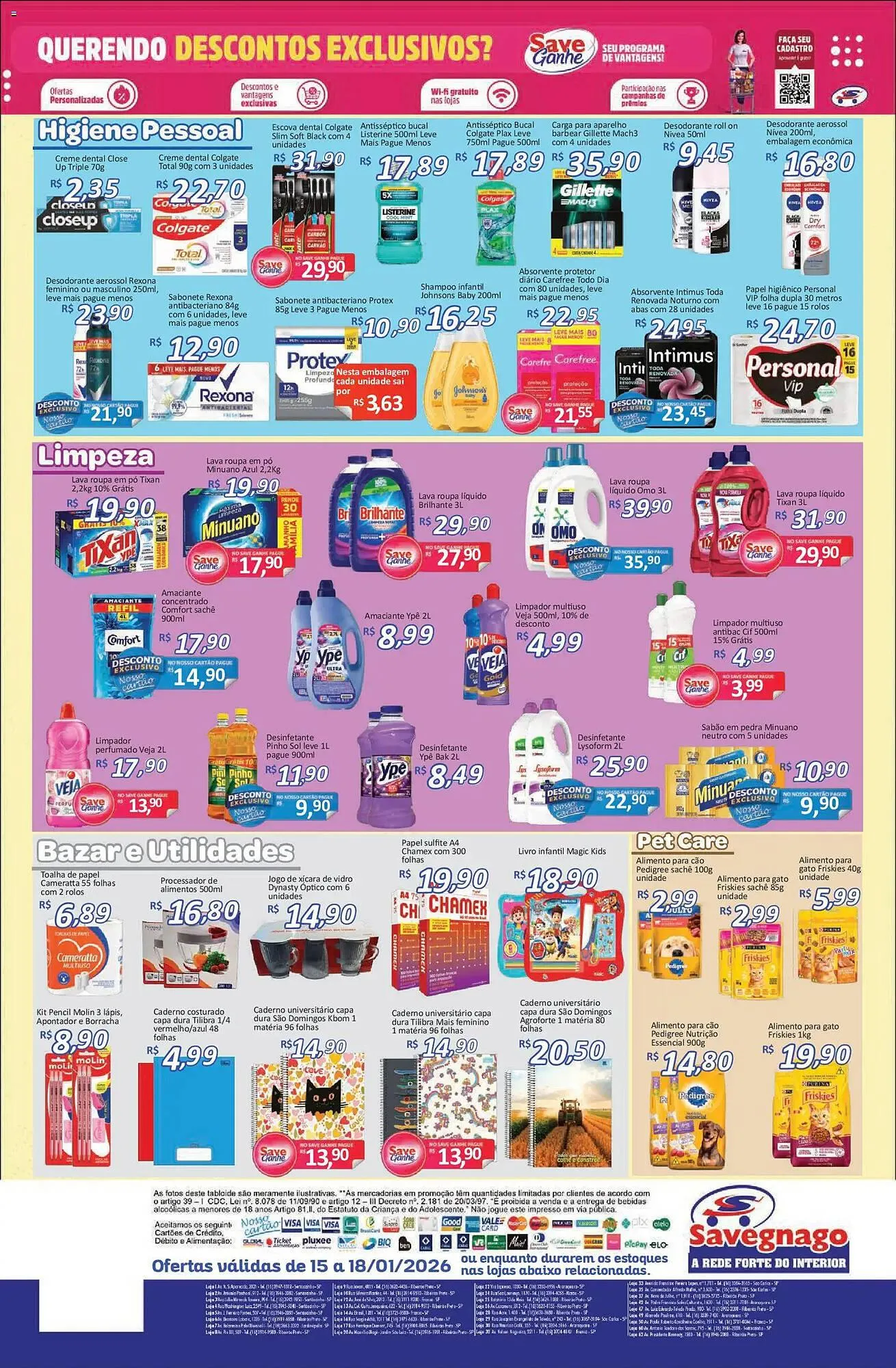 Encarte de Catálogo Supermercados Savegnago 15 de janeiro até 18 de janeiro 2026 - Pagina 4