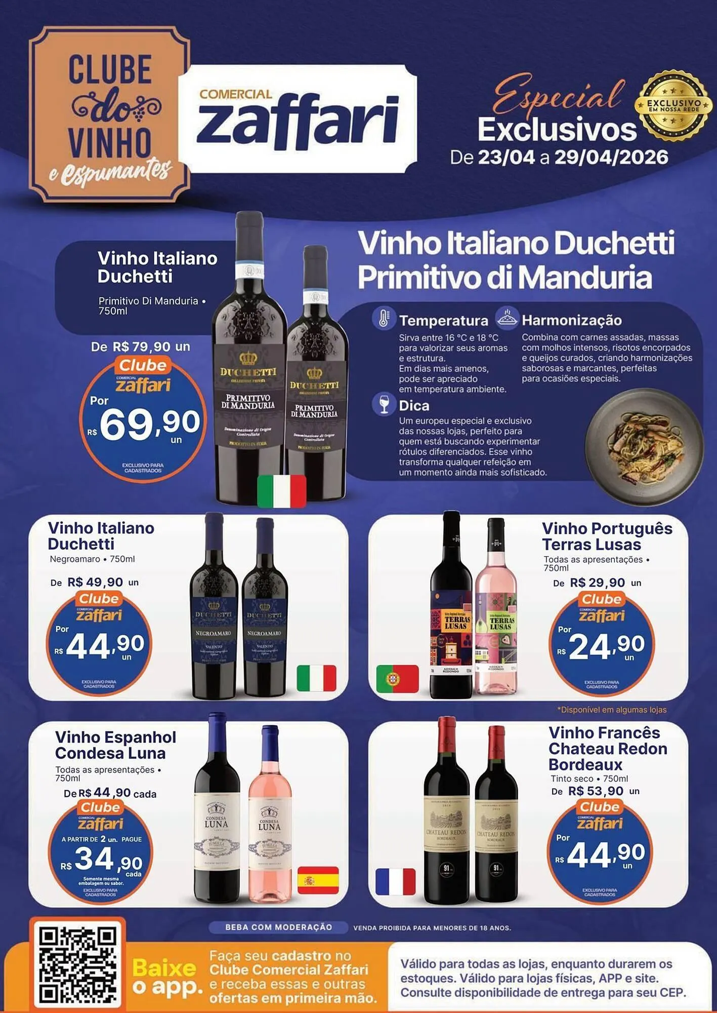 Encarte de Encarte Comercial Zaffari 23 de abril até 29 de abril 2026 - Pagina 1