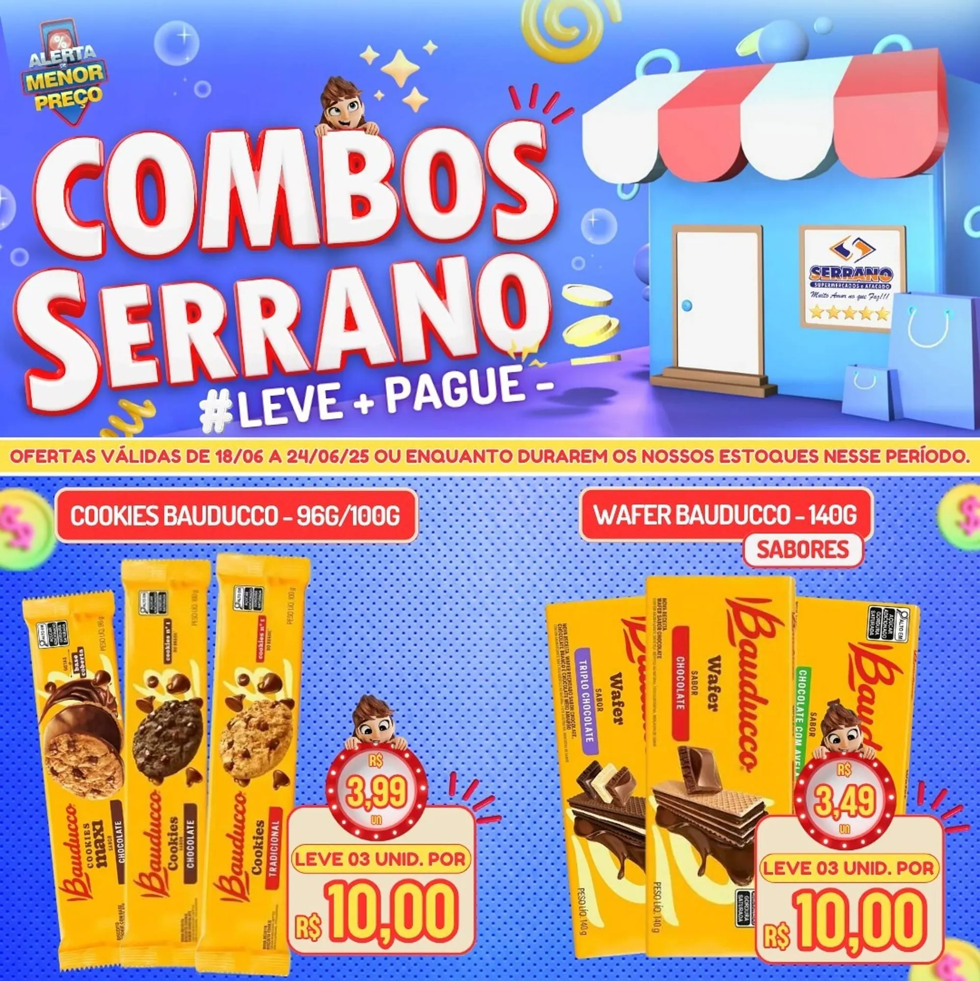 Encarte de Catálogo Serrano Supermercado 18 de junho até 24 de junho 2025 - Pagina 3