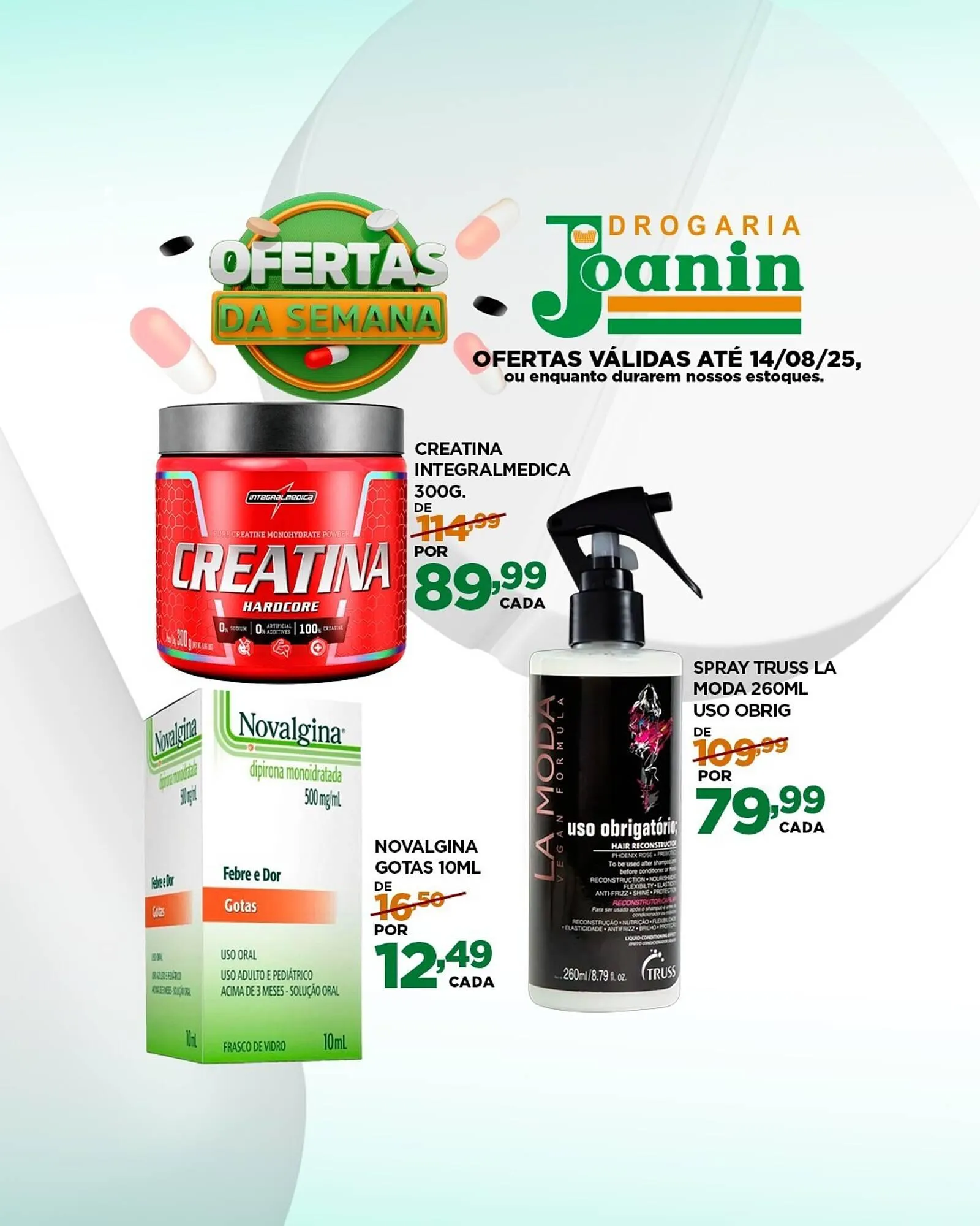 Encarte de Catálogo Supermercados Joanin 6 de agosto até 14 de agosto 2025 - Pagina 4