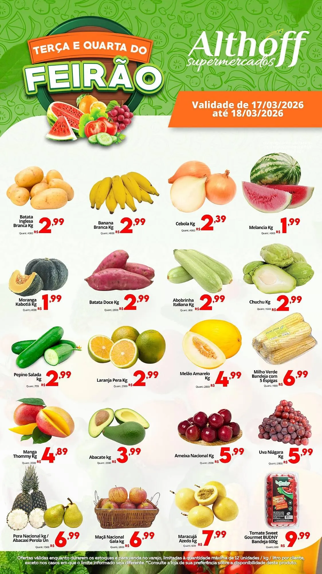 Encarte de Encarte Althoff Supermercados 17 de março até 18 de março 2026 - Pagina 1