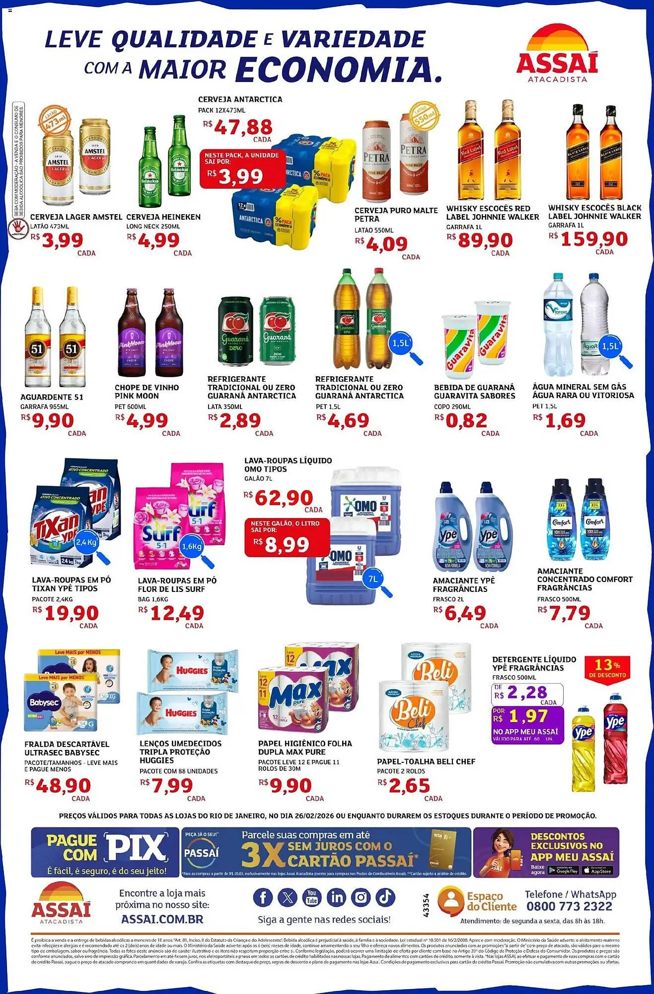 Encarte de Encarte Assaí Atacadista 26 de fevereiro até 26 de fevereiro 2026 - Pagina 2