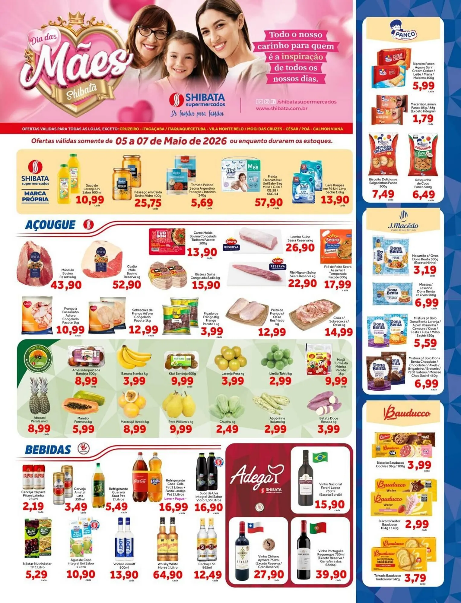 Encarte de Folheto Shibata Supermercados 4 de maio até 7 de maio 2026 - Pagina 1