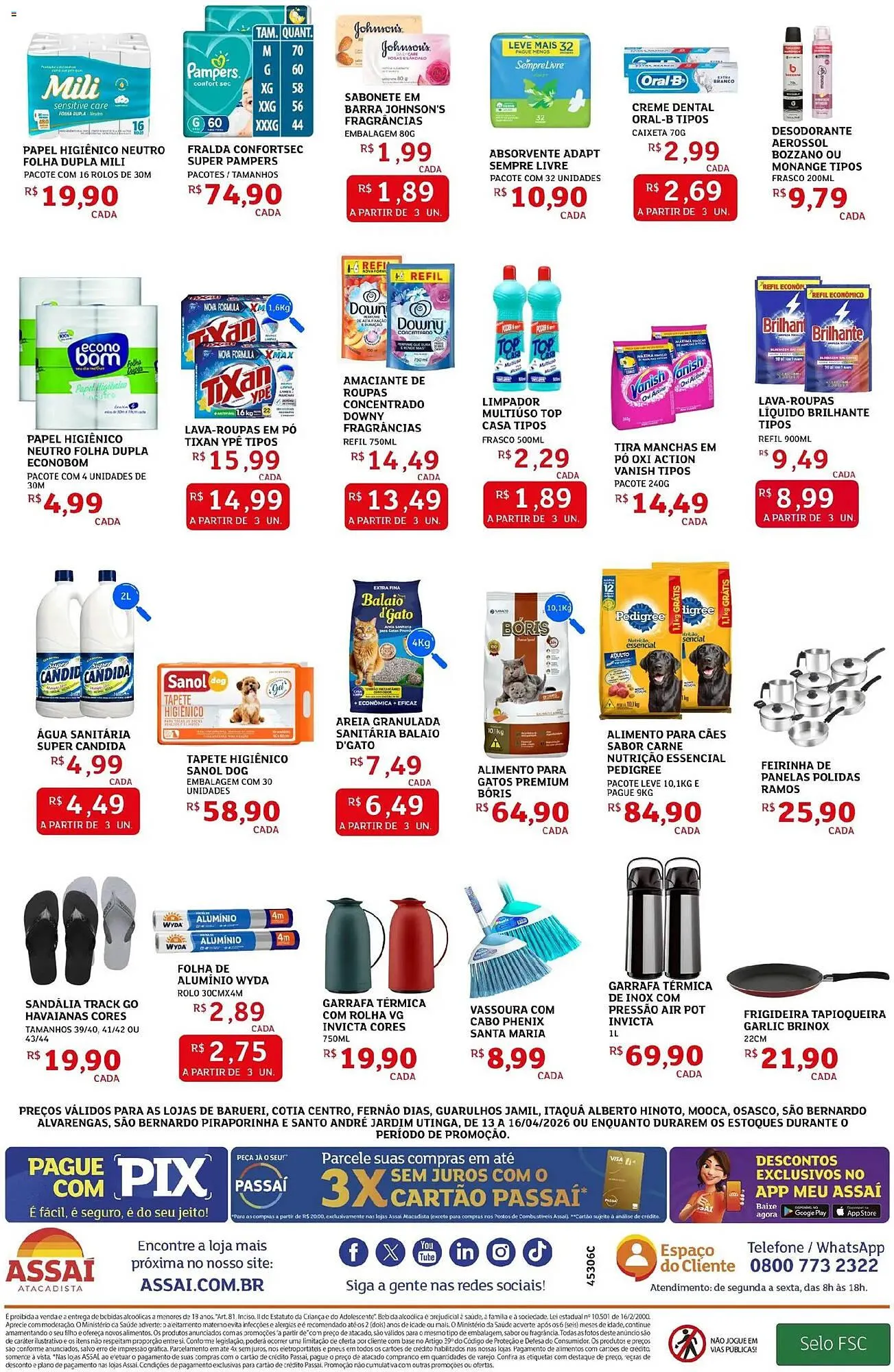 Encarte de Encarte Assaí Atacadista 13 de abril até 16 de abril 2026 - Pagina 4
