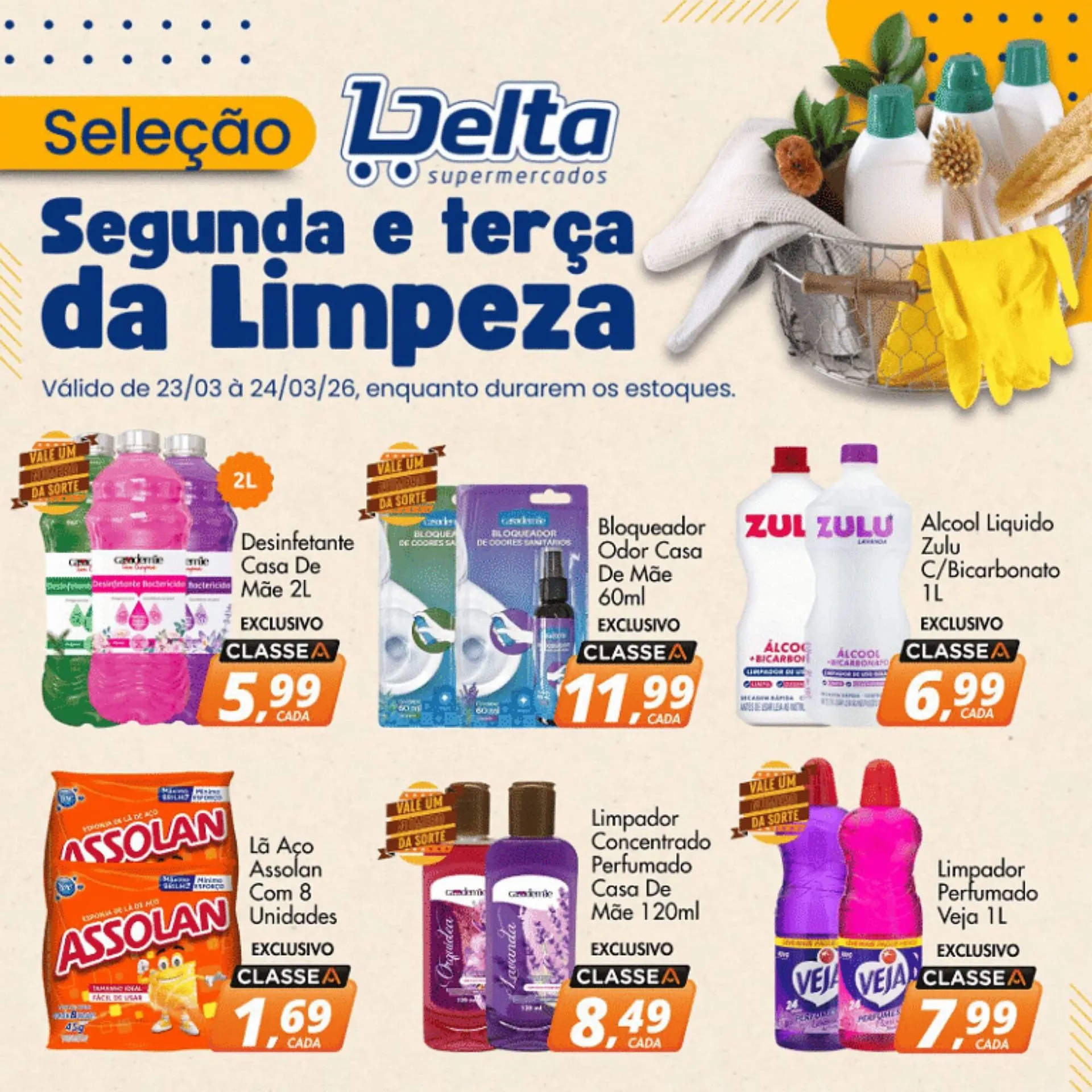 Encarte de Catálogo Delta Supermercados 23 de março até 24 de março 2026 - Pagina 1