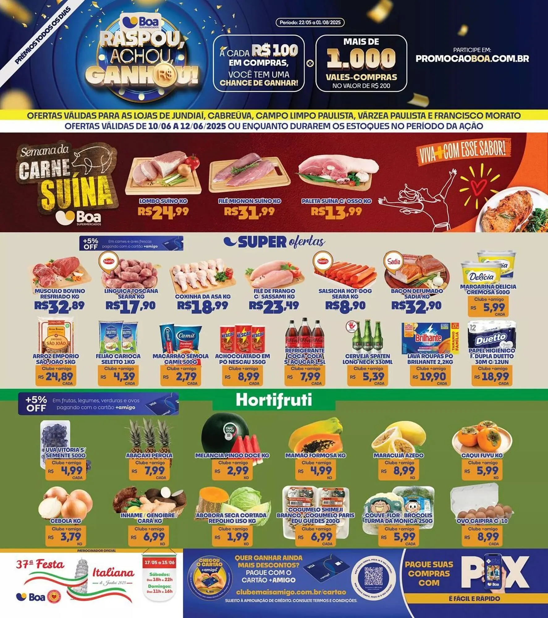 Encarte de Catálogo Boa Supermercados 10 de junho até 12 de junho 2025 - Pagina 1