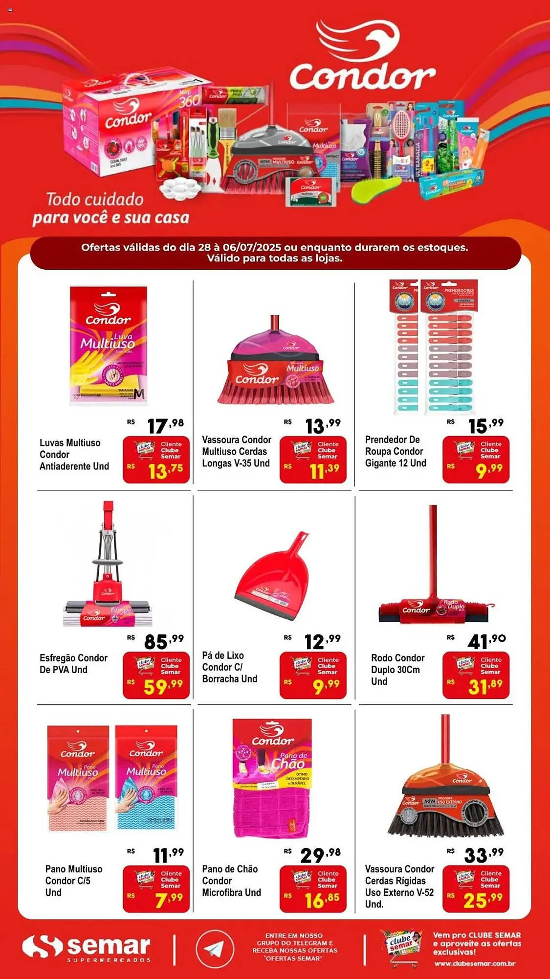 Encarte de Catálogo Semar Supermercado 28 de junho até 7 de julho 2025 - Pagina 1