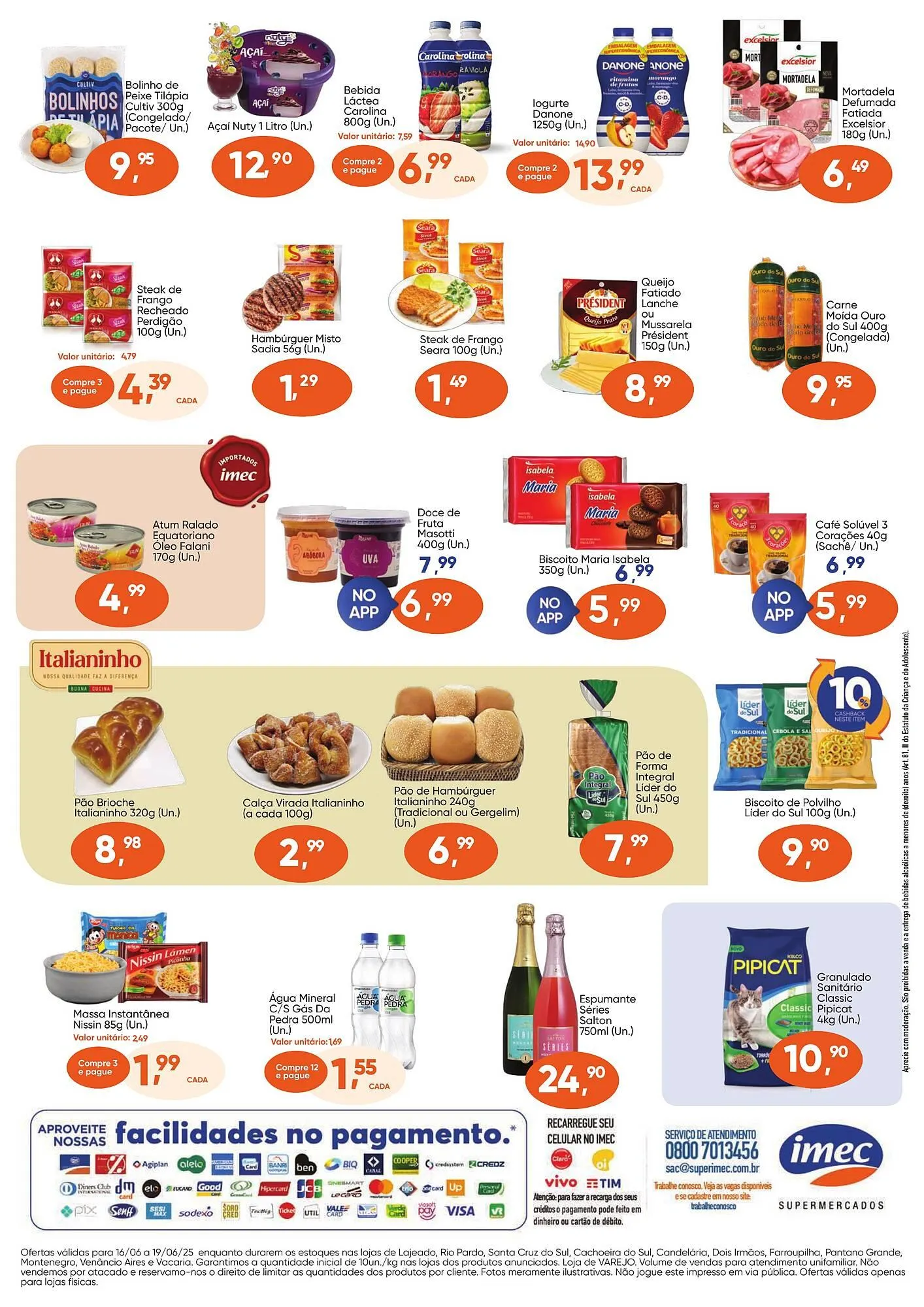 Encarte de Catálogo Imec Supermercados 16 de junho até 19 de junho 2025 - Pagina 2