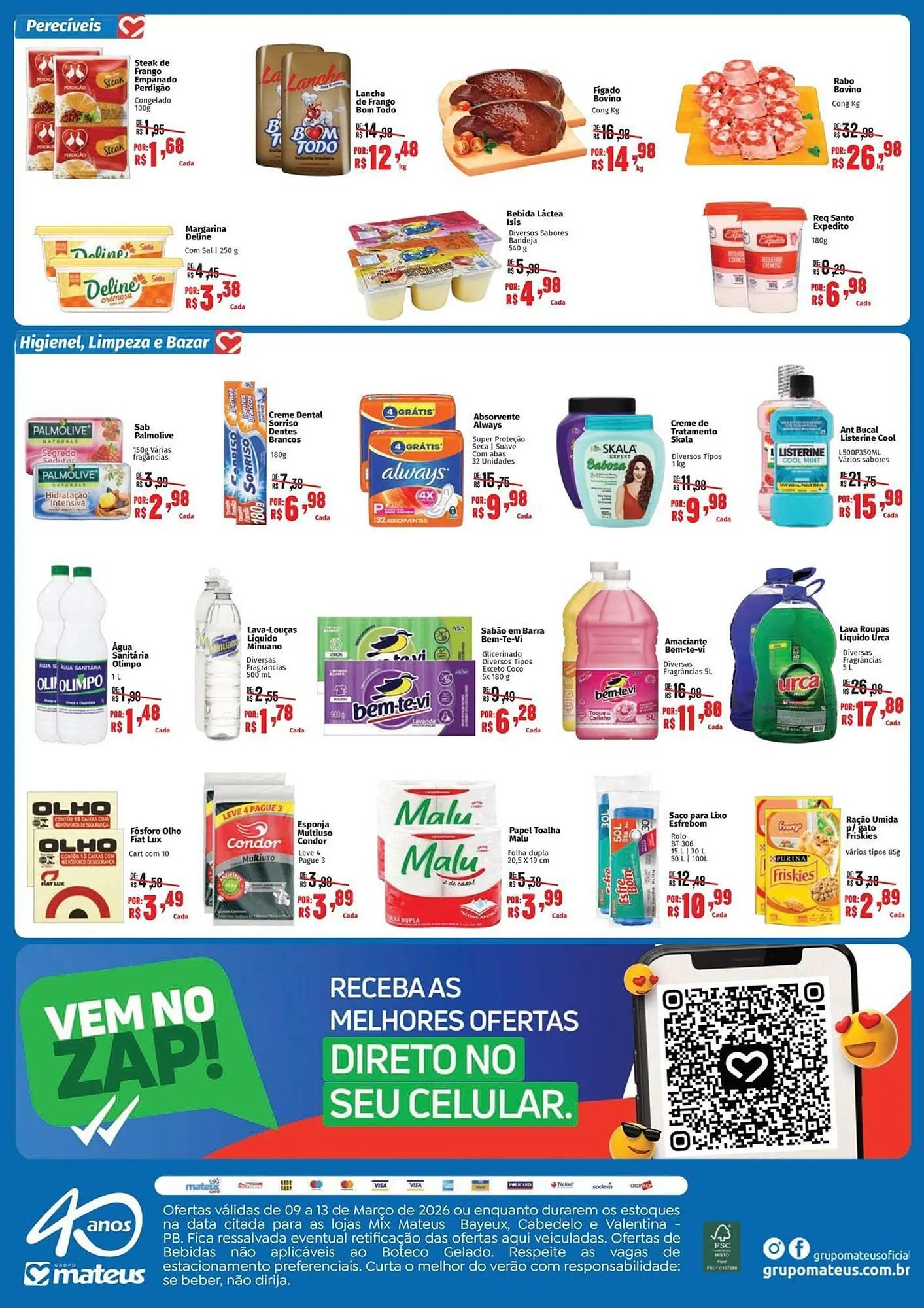 Encarte de Catálogo Supermercados Mateus 10 de março até 13 de março 2026 - Pagina 2