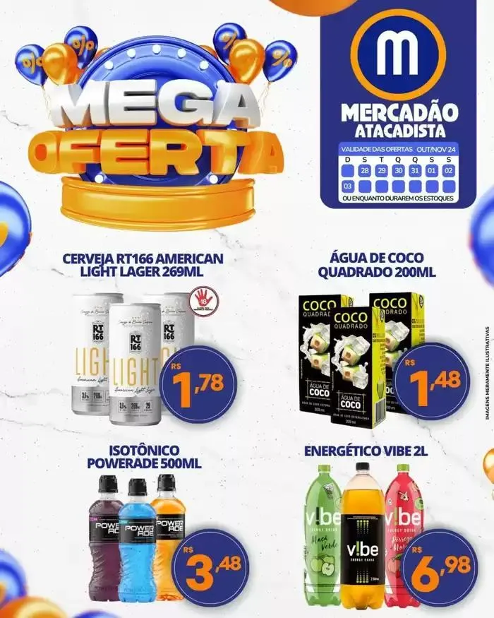 Encarte de Melhor Ofertas Mercadão Atacadista 31 de outubro até 3 de novembro 2024 - Pagina 10