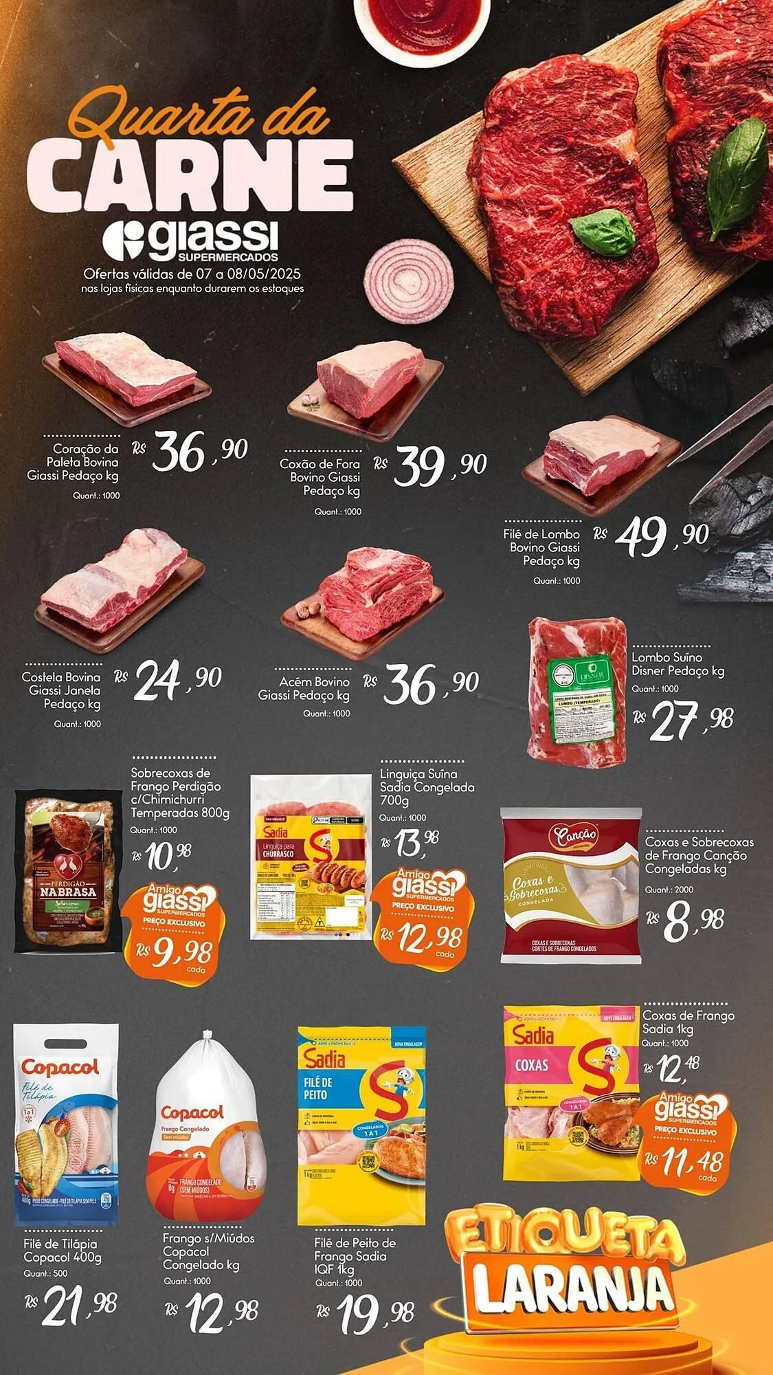 Encarte de Catálogo Giassi Supermercados 7 de maio até 8 de maio 2025 - Pagina 1