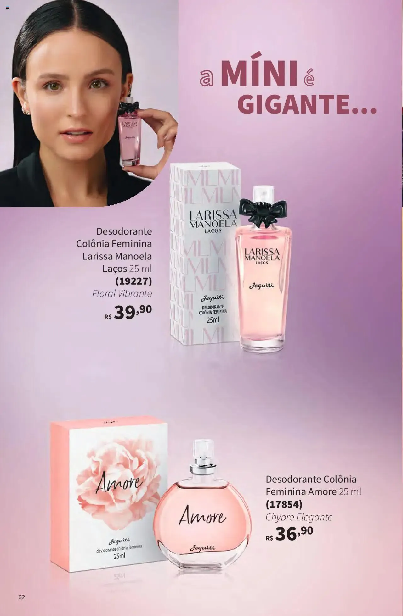 Encarte de Jequiti - Revista 06/2025 21 de abril até 16 de maio 2025 - Pagina 62