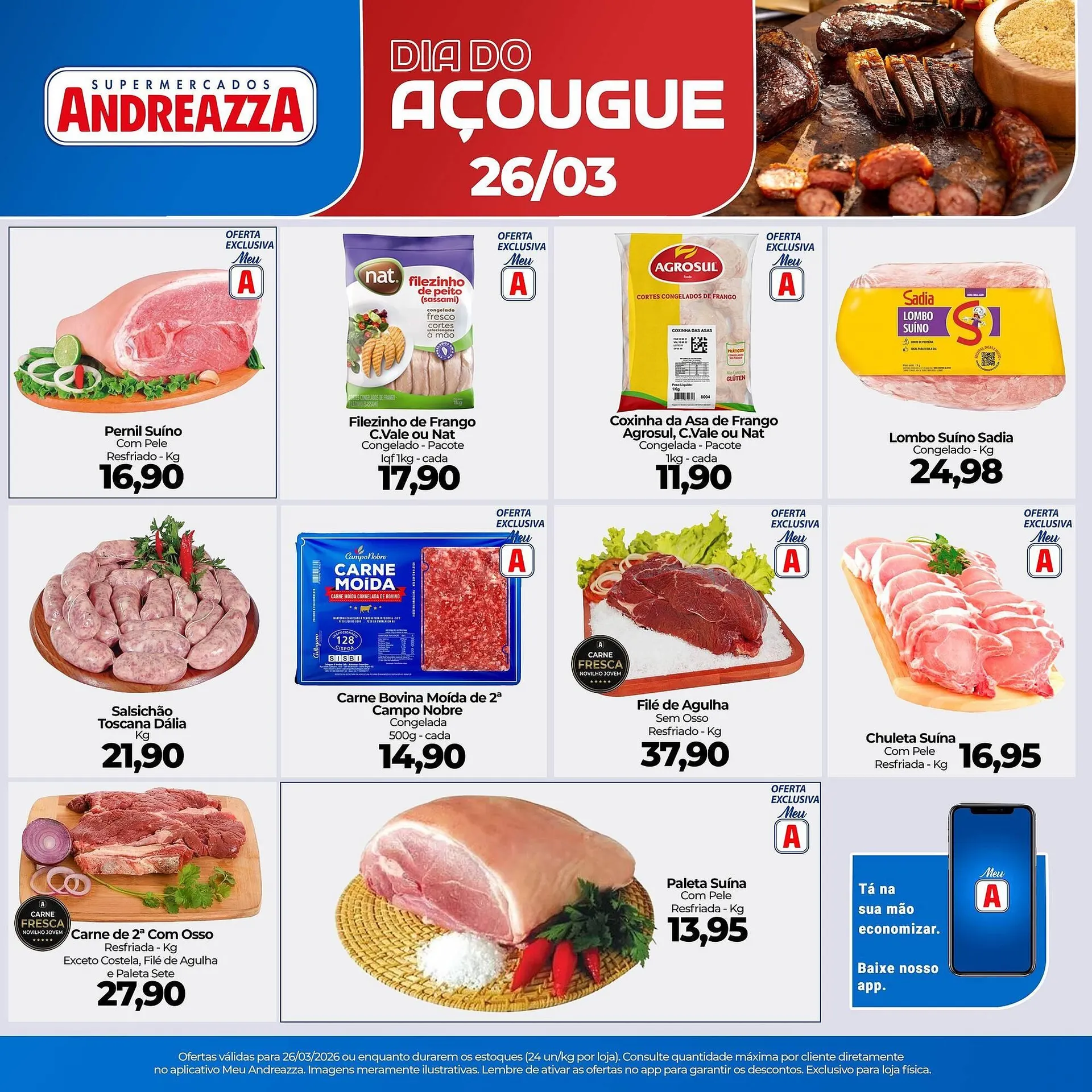 Encarte de Catálogo Supermercados Andreazza 26 de março até 26 de março 2026 - Pagina 1