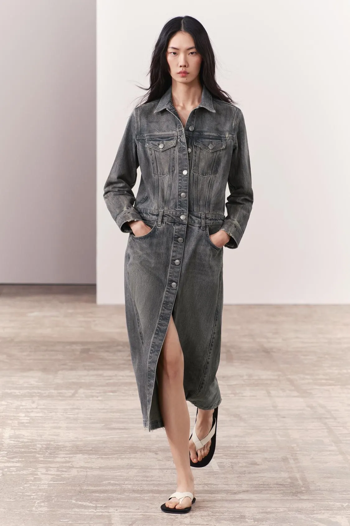 VESTIDO CAMISA DENIM ZW COLLECTION