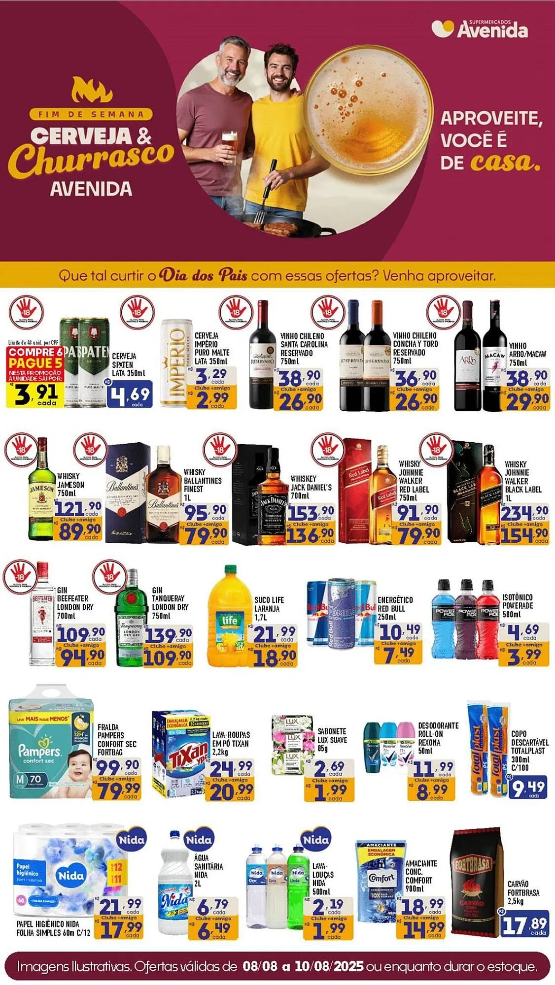 Encarte de Catálogo Supermercados Avenida 8 de agosto até 10 de agosto 2025 - Pagina 6