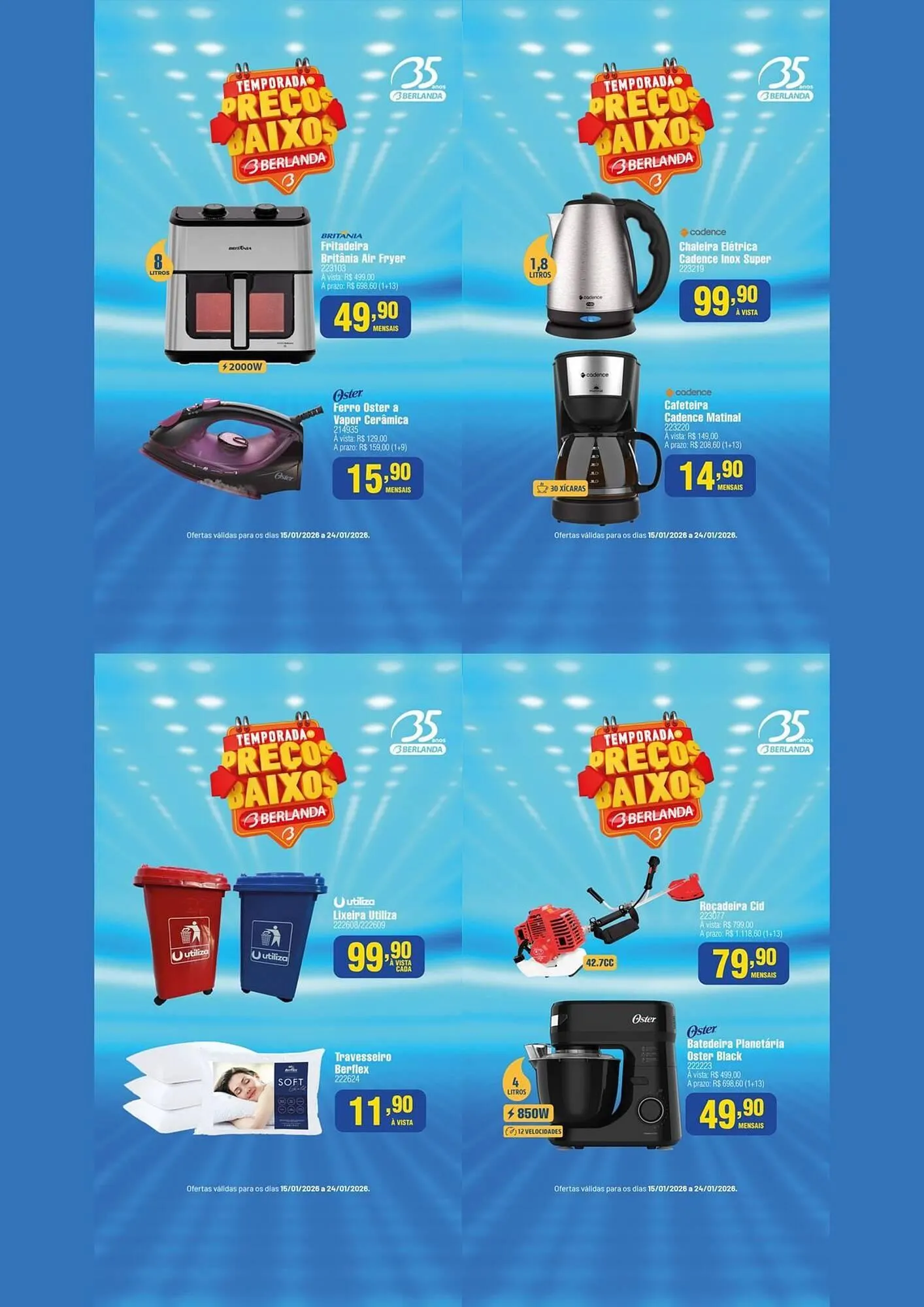 Encarte de Catálogo Berlanda 15 de janeiro até 24 de janeiro 2026 - Pagina 9