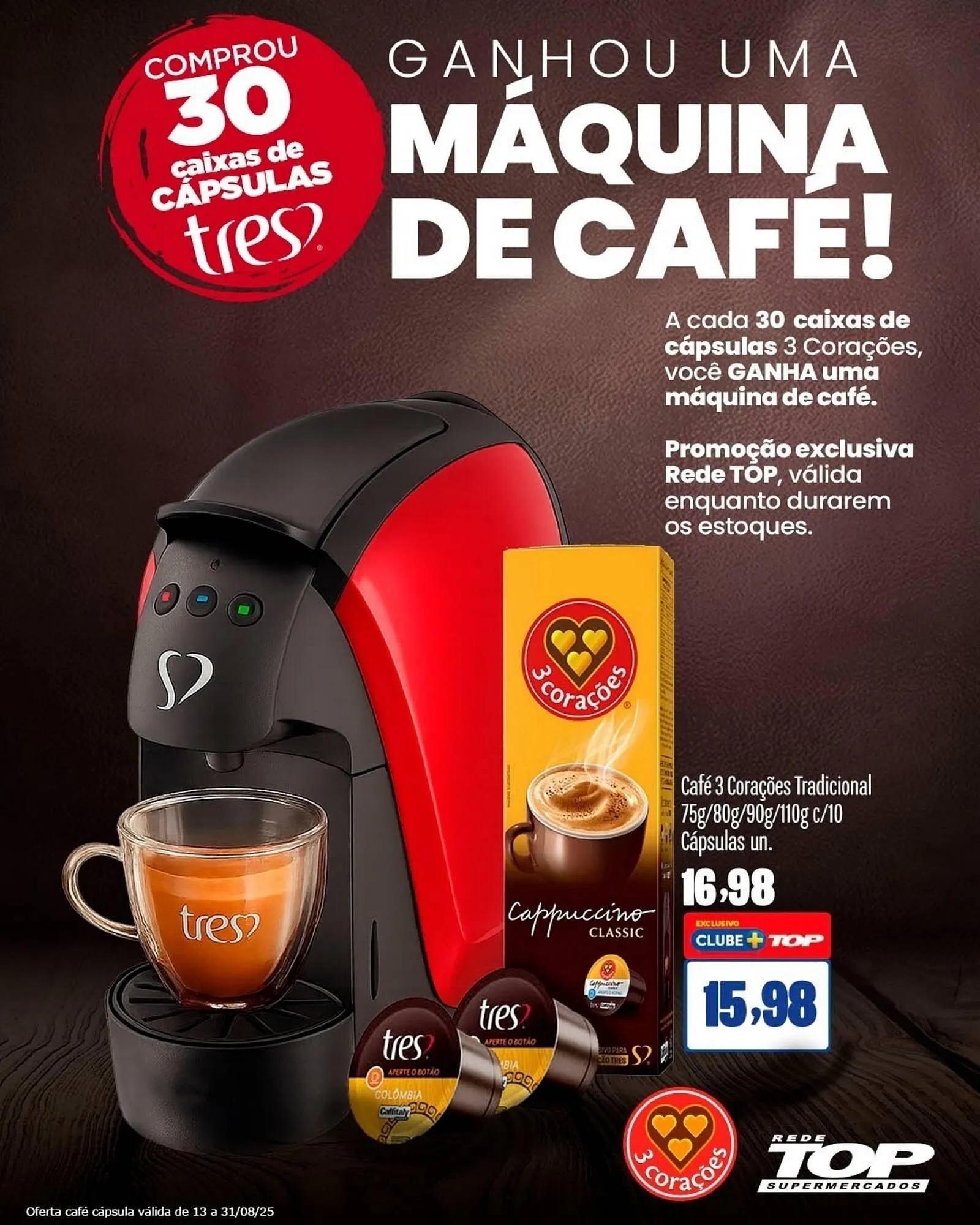 Encarte de Catálogo Rede Top 13 de agosto até 31 de agosto 2025 - Pagina 1