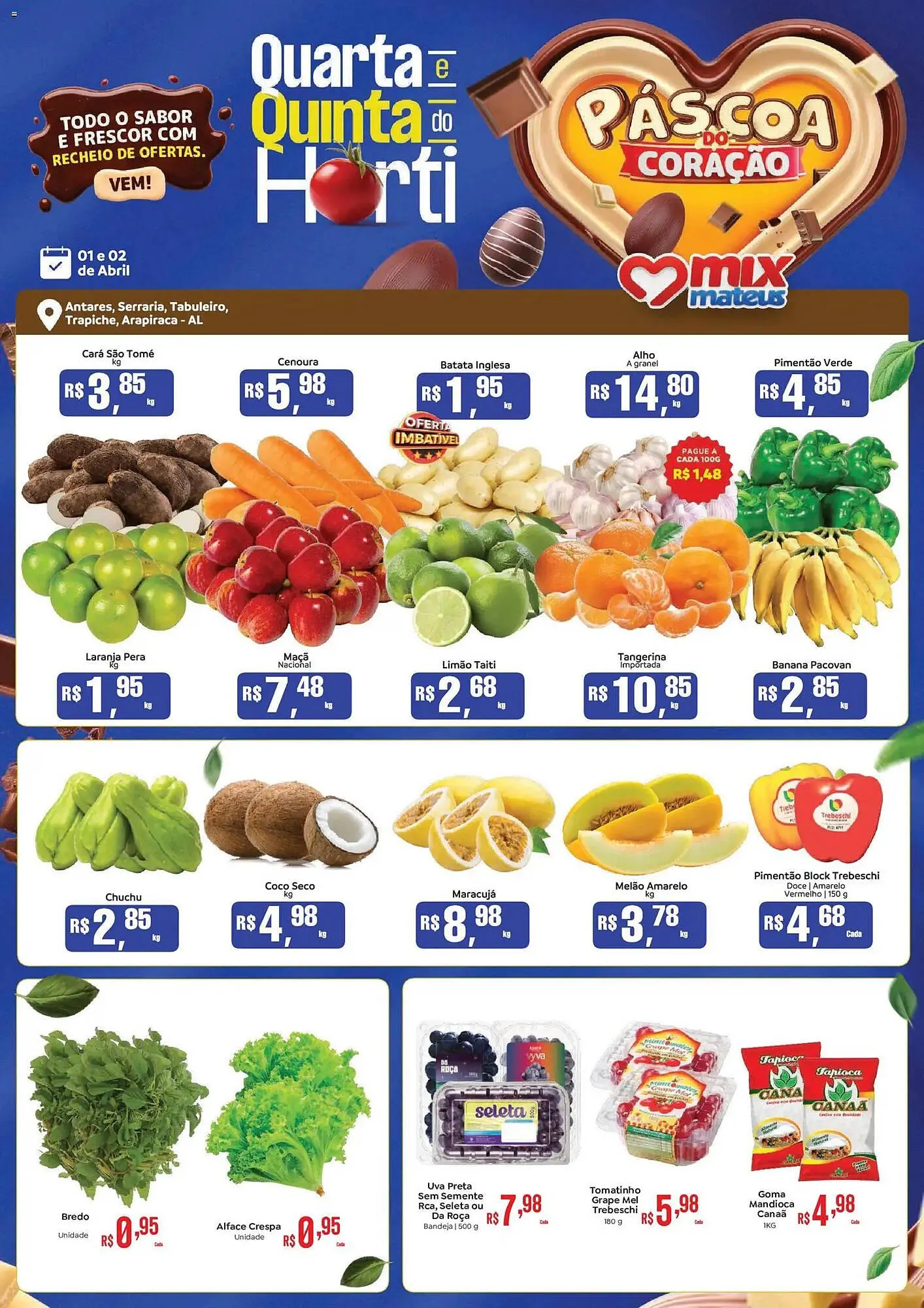 Encarte de Catálogo Supermercados Mateus 1 de abril até 2 de abril 2026 - Pagina 1